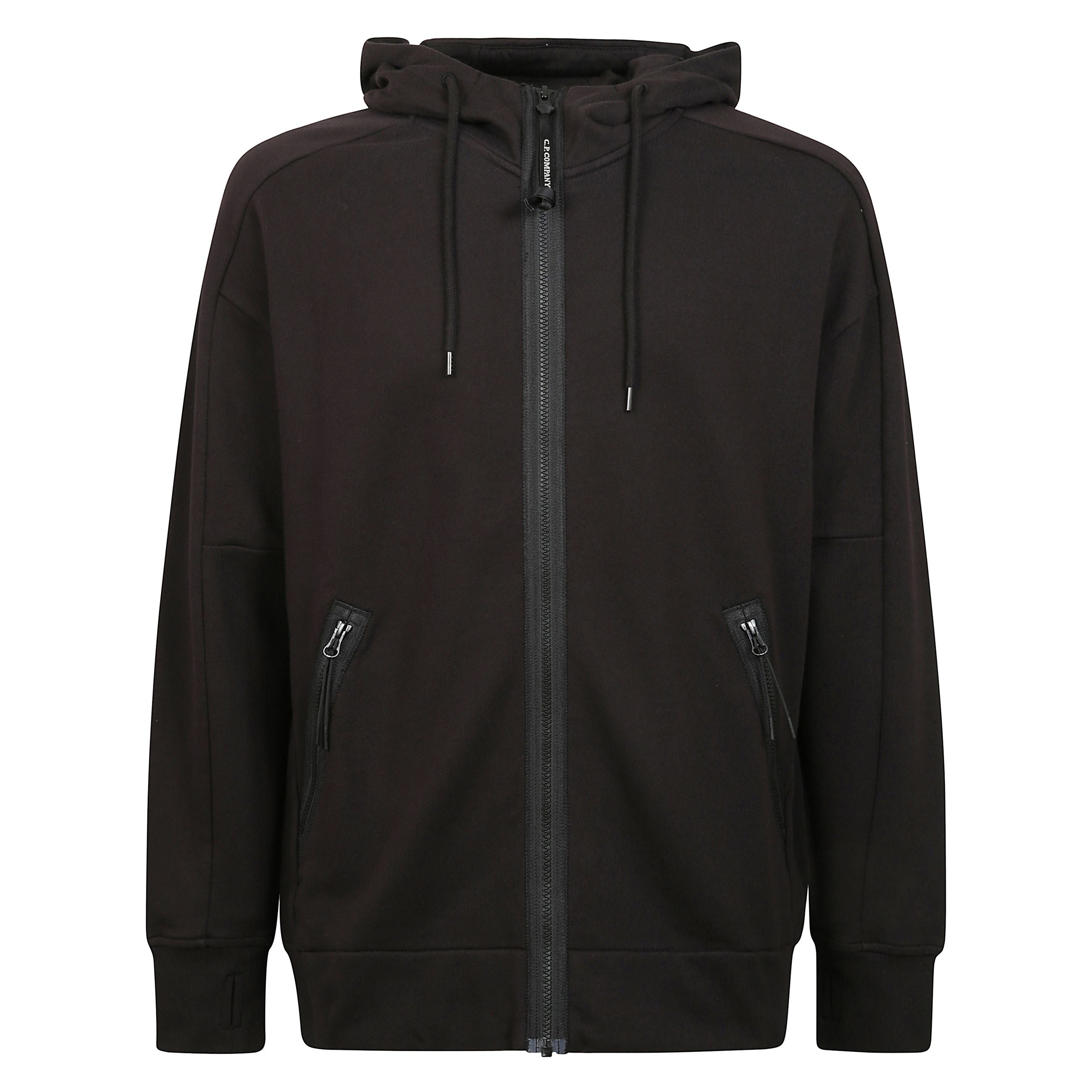 Felpa con cappuccio goggle realizzata in fleece di cotone smerigliato di peso medio con struttura a trama diagonale. regular fit.