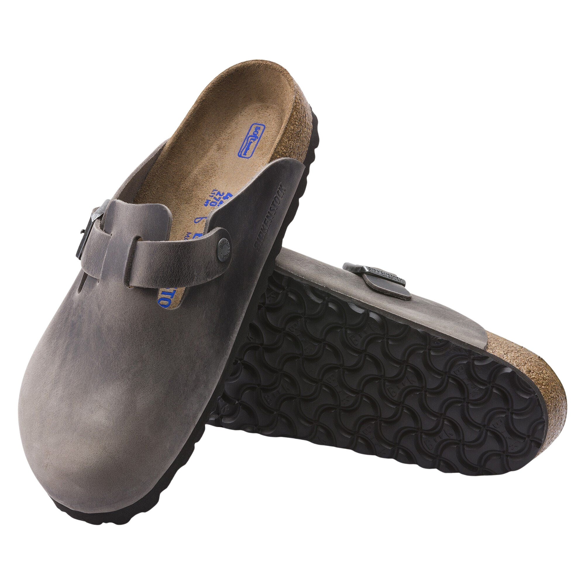 Birkenstock Boston Soft Footbed Oiled Leather Iron