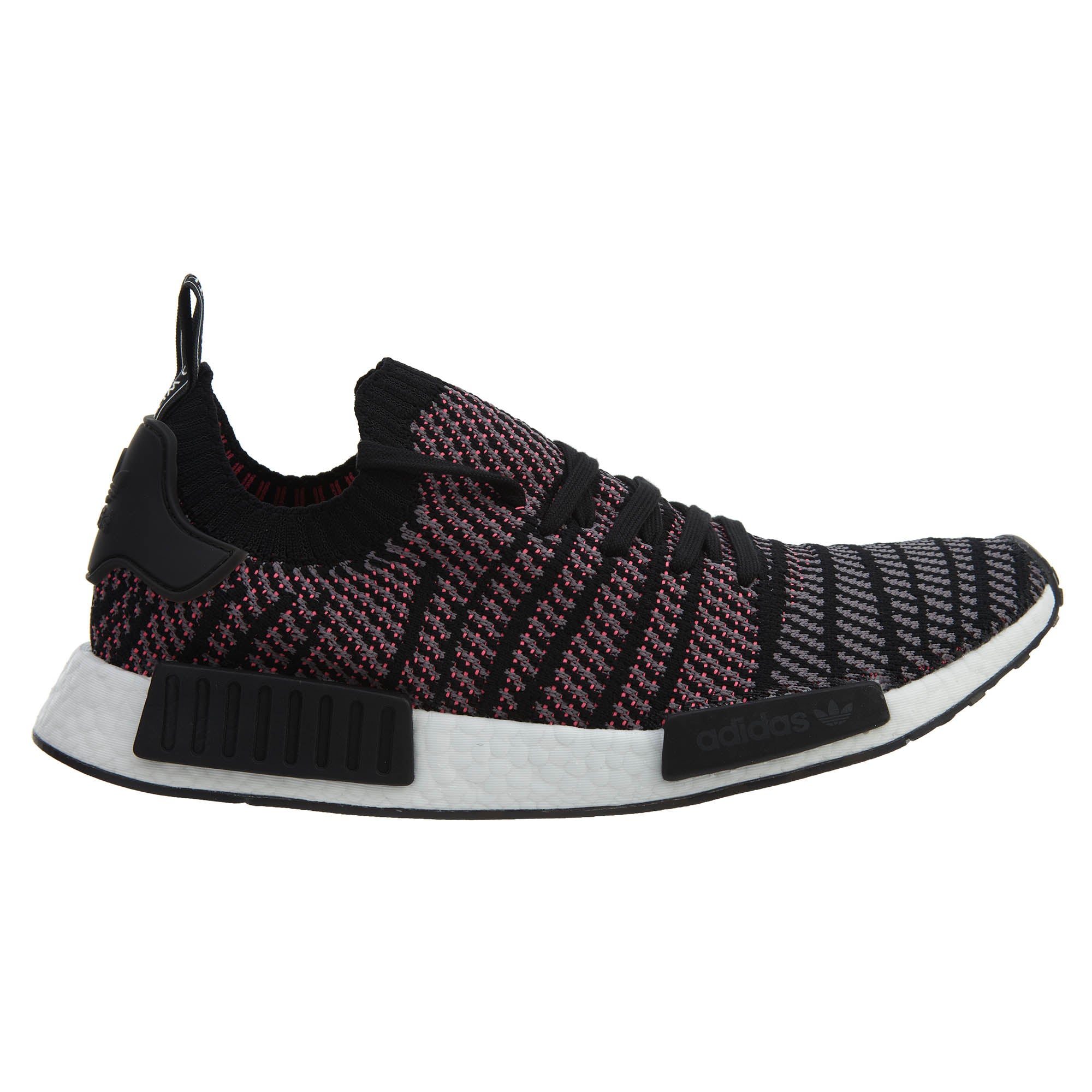 adidas NMD R1 STLT Black Grey Solar Pink