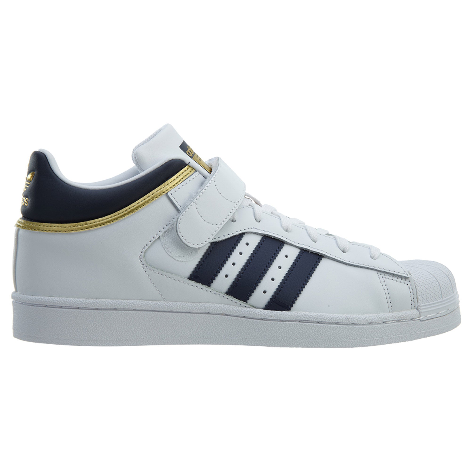 adidas Pro Shell White Navy-Gold Metallic