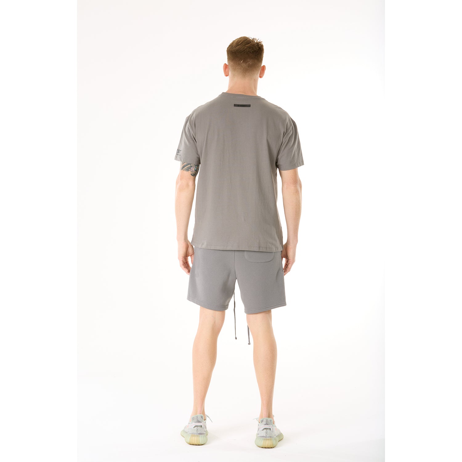 G WEST MENS LIFESTYLE PREMIUM SWEAT SHORTS - CHARCOAL GRAY