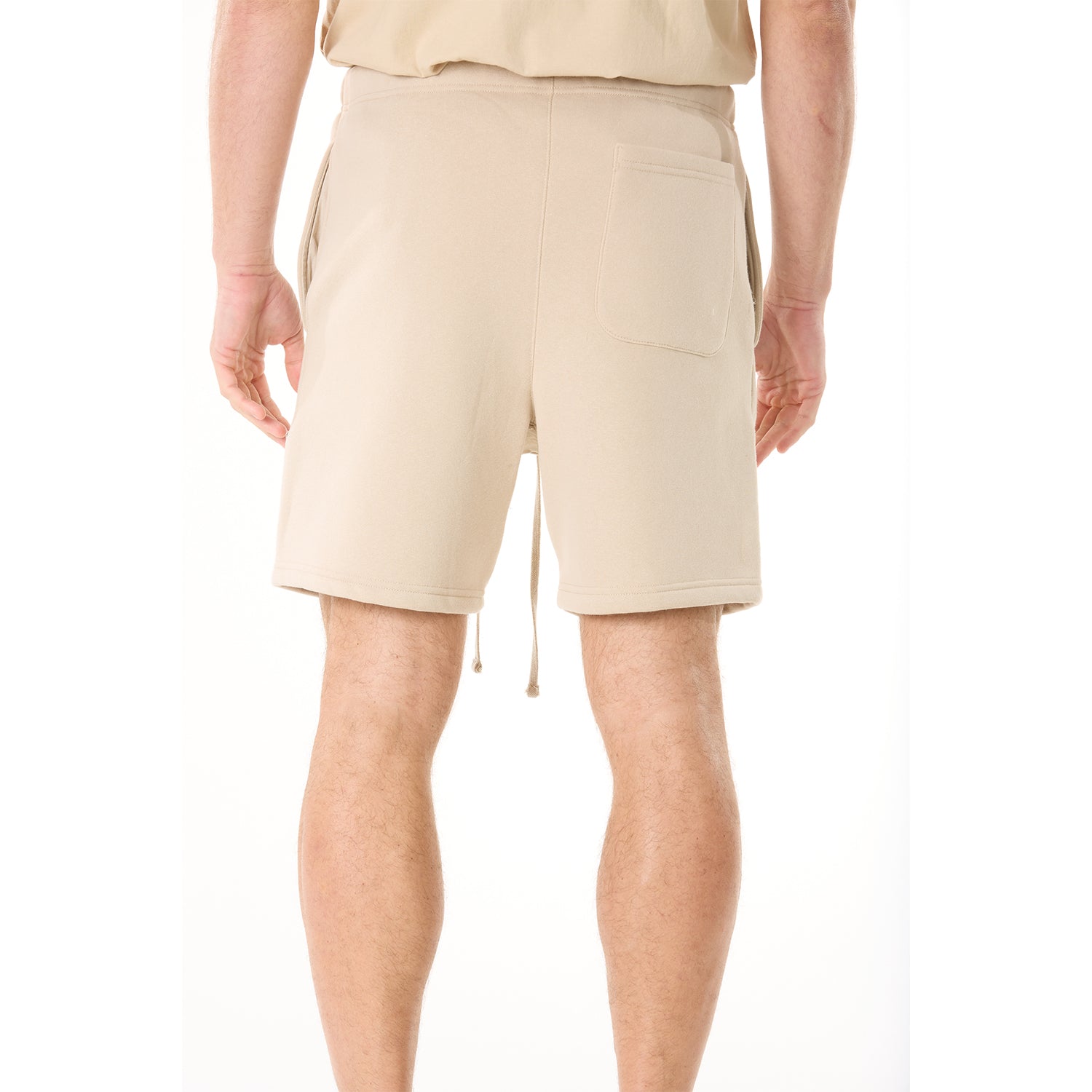 G WEST MENS LIFESTYLE PREMIUM SWEAT SHORTS - OXFORD TAN