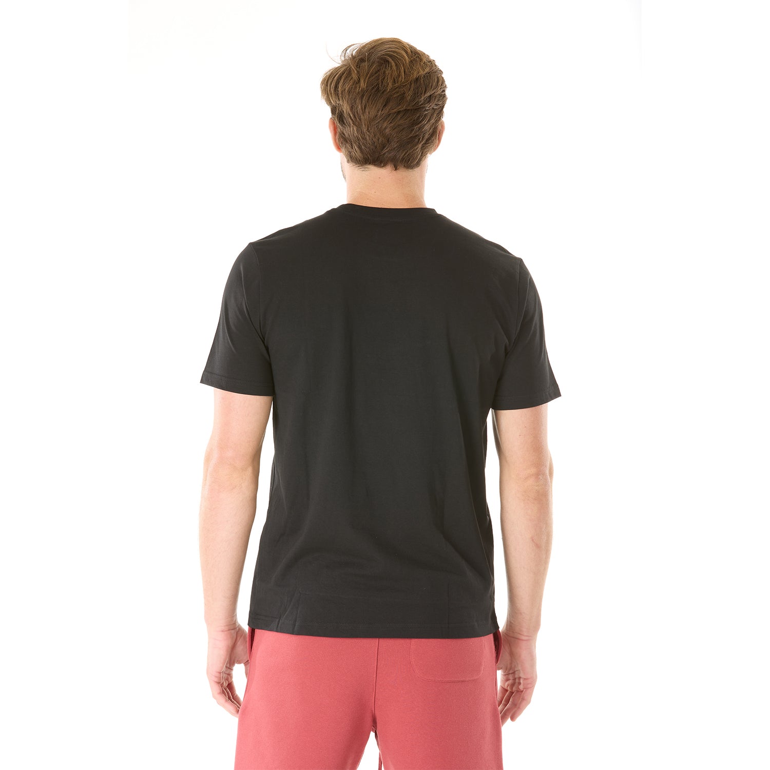 G WEST MENS SOLID CREW NECK TEE - BLACK