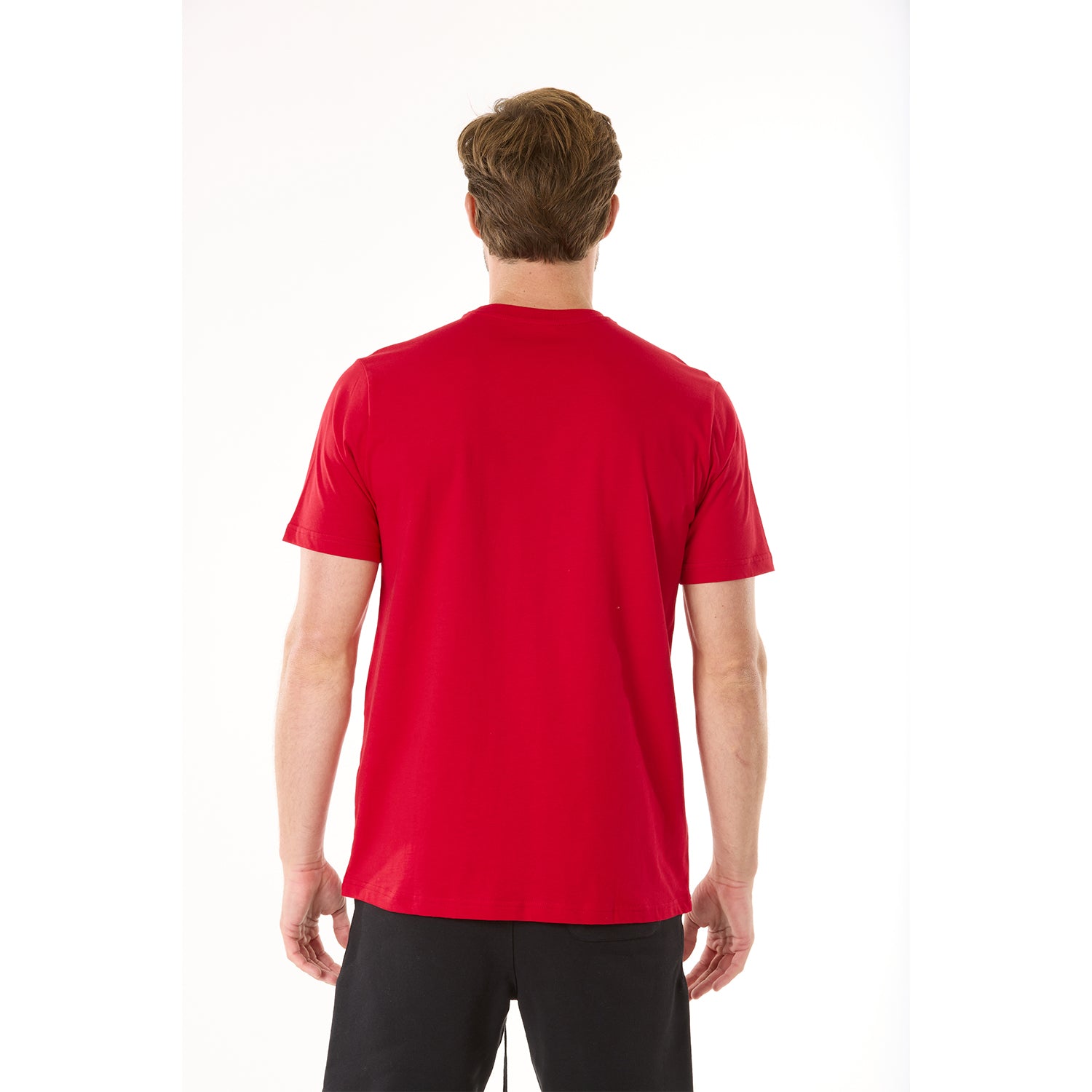 G WEST SOLID CREW NECK TEE - RED Mens Style : GWT0001