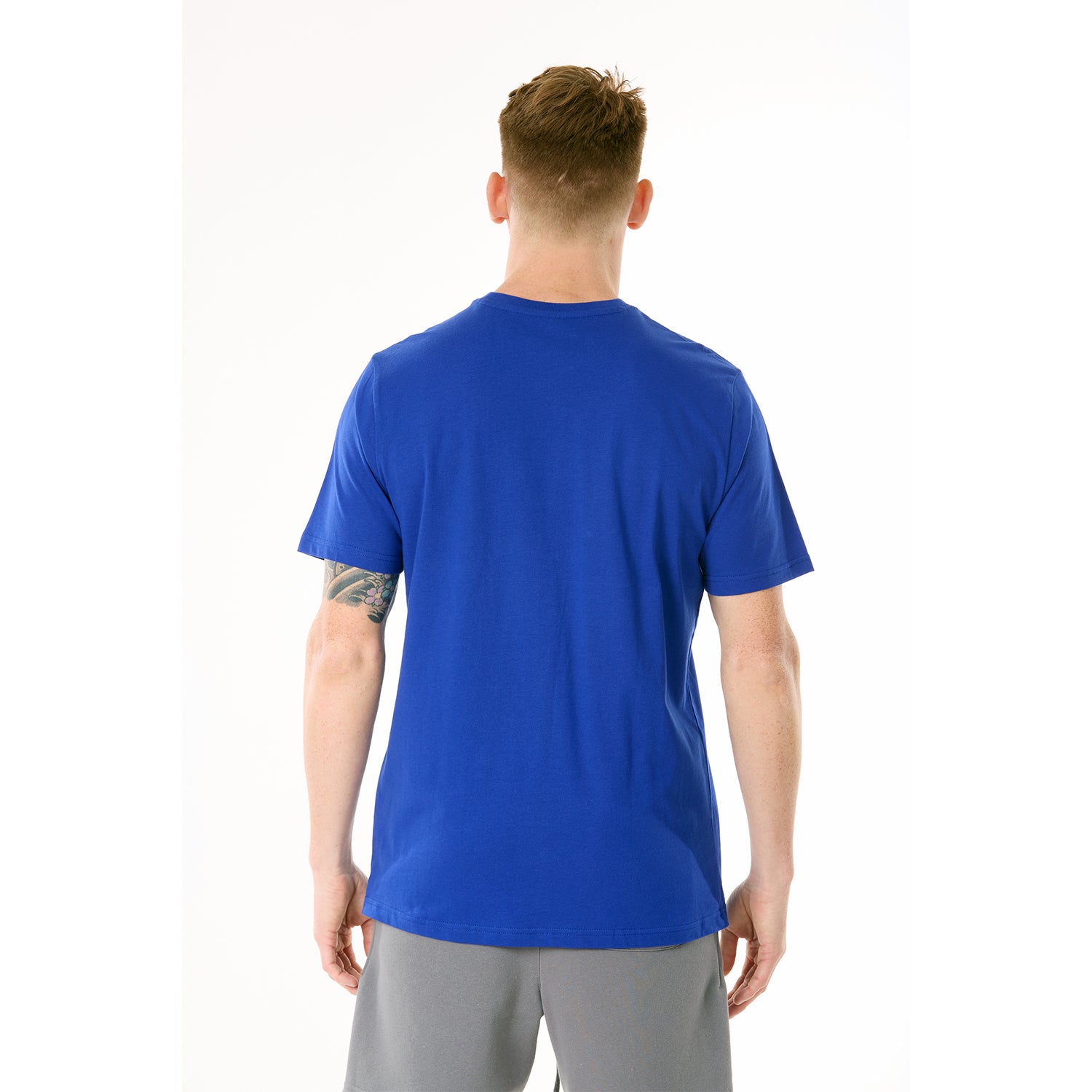 G WEST MENS SOLID CREW NECK TEE - ROYAL BLUE