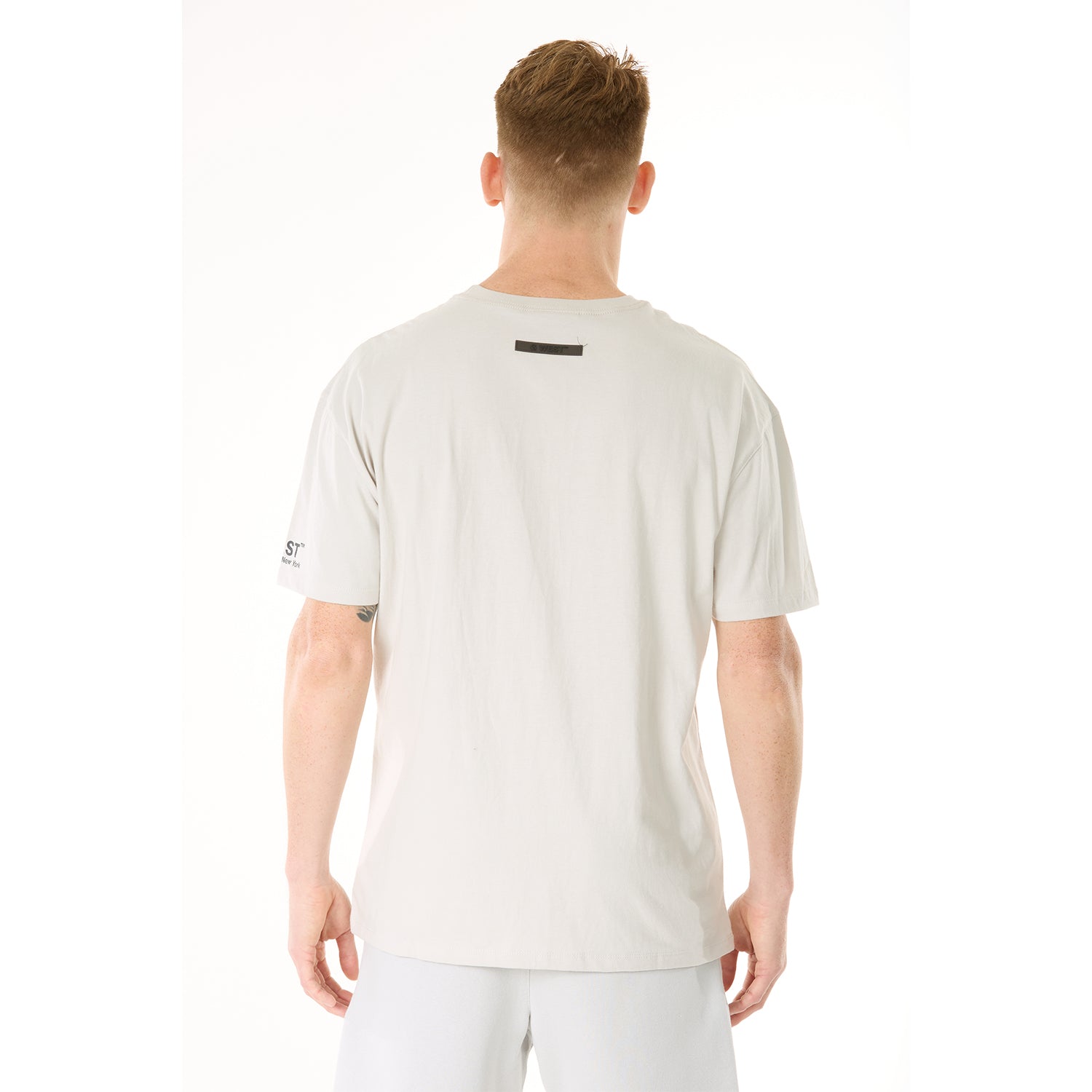 G WEST MENS LIFESTYLE PREMIUM T-SHIRT - GRAY VIOLET