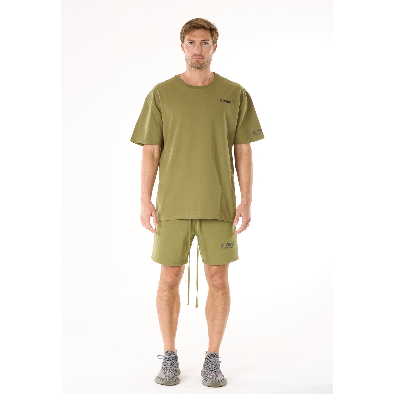 G WEST MENS LIFESTYLE PREMIUM T-SHIRT - CAPULET OLIVE