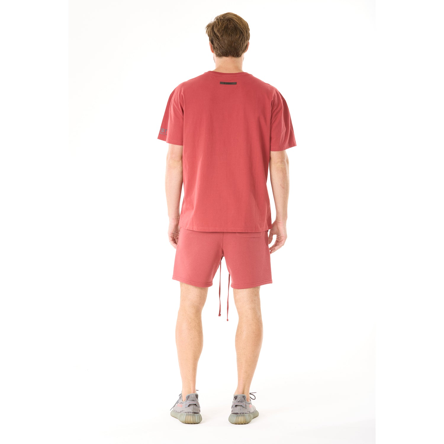 G WEST MENS LIFESTYLE PREMIUM T-SHIRT - BRICK RED