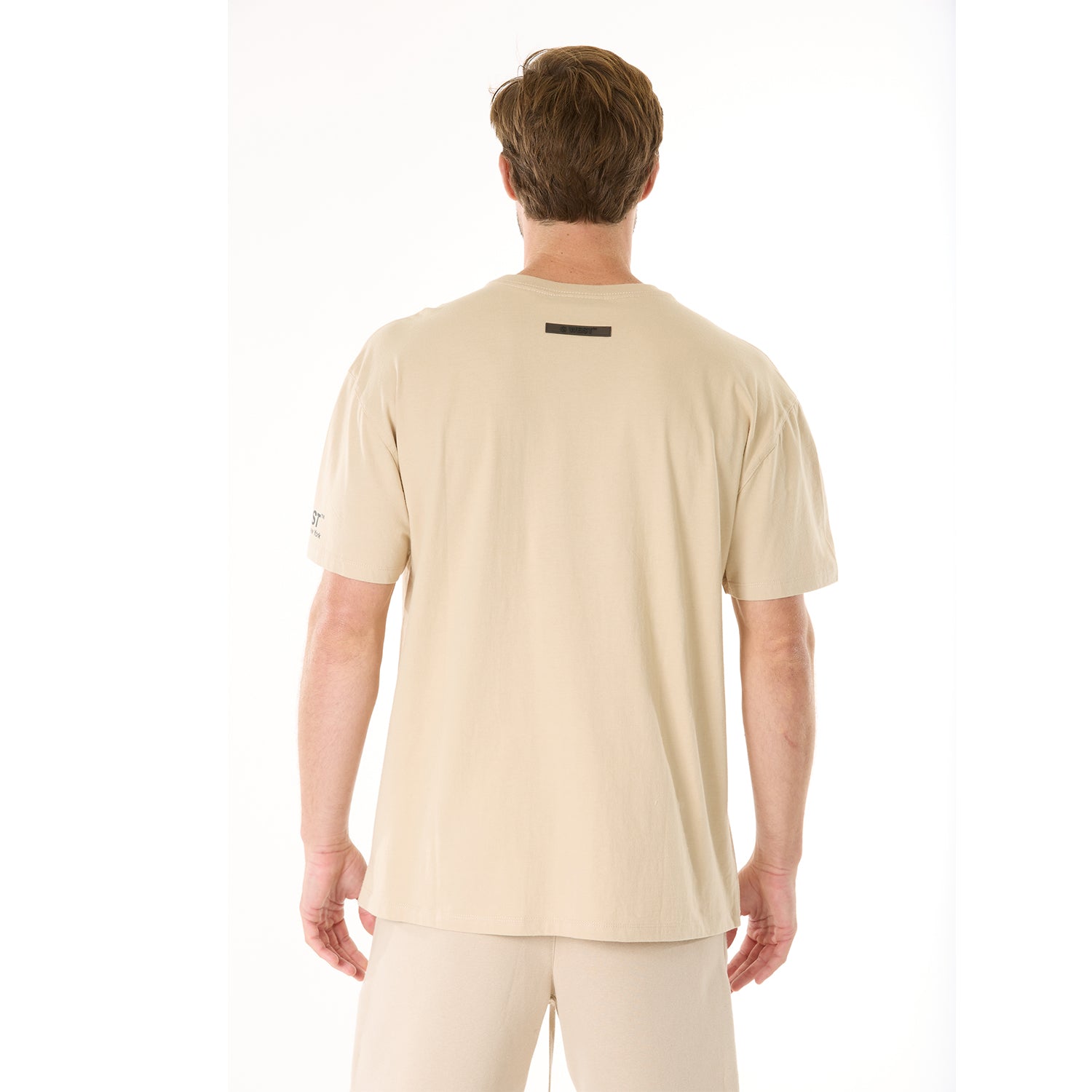 G WEST MENS LIFESTYLE PREMIUM T-SHIRT - OXFORD TAN