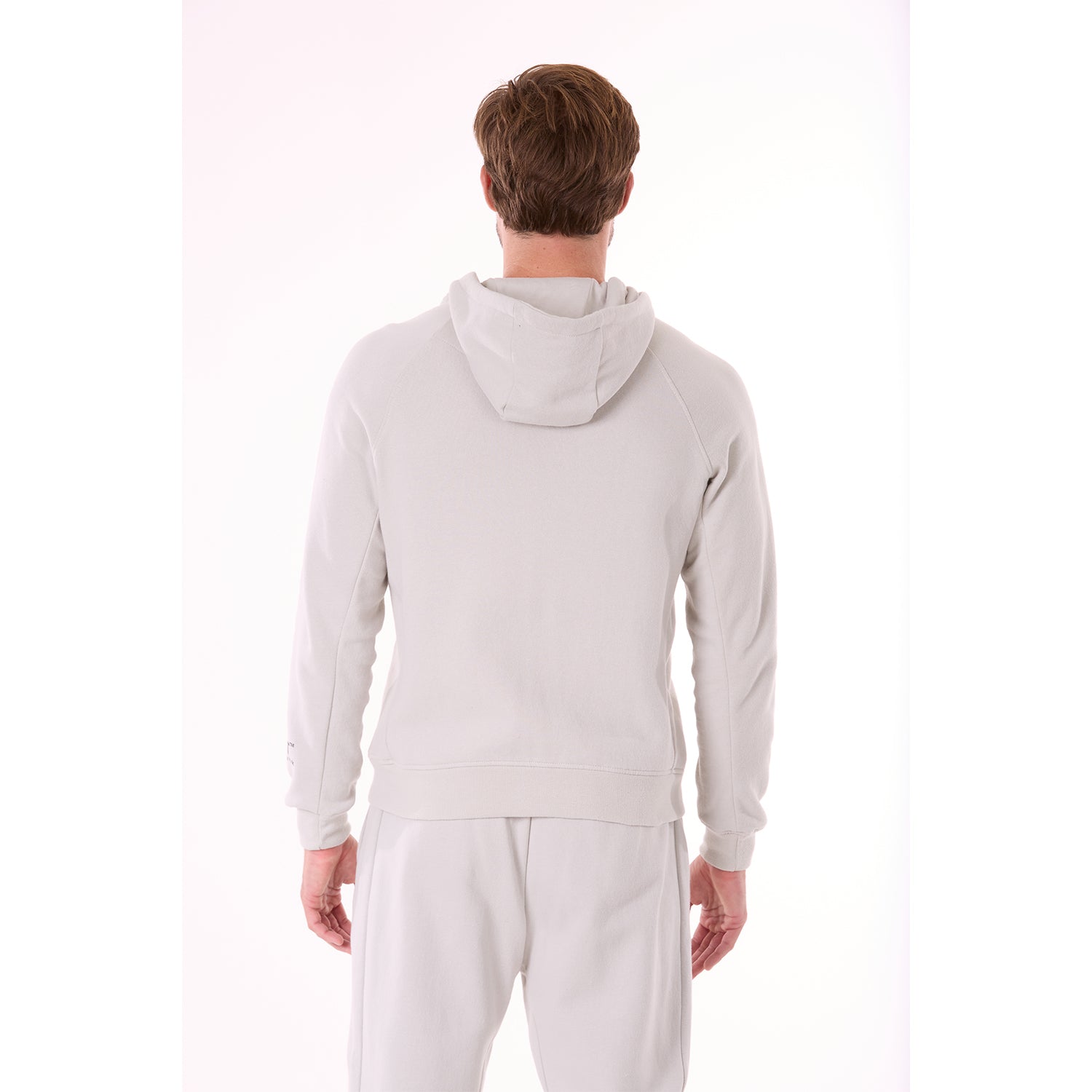 G WEST MENS FLEECE ZIPPER HOODIE - STORMY GRAY