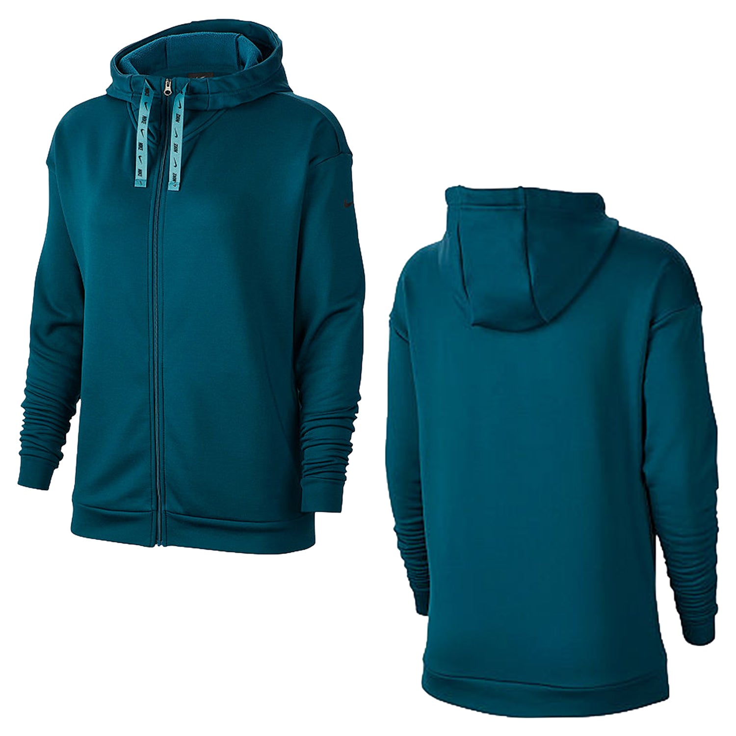 Nike Therma All Time Ribbon Drawcord Full Zip Hoodie Womens Style : Bv4968