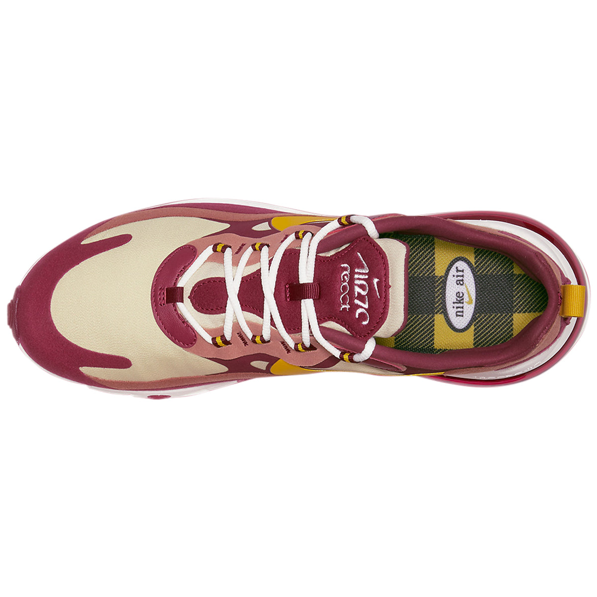 Nike Air Max 270 React Noble Red Team Gold