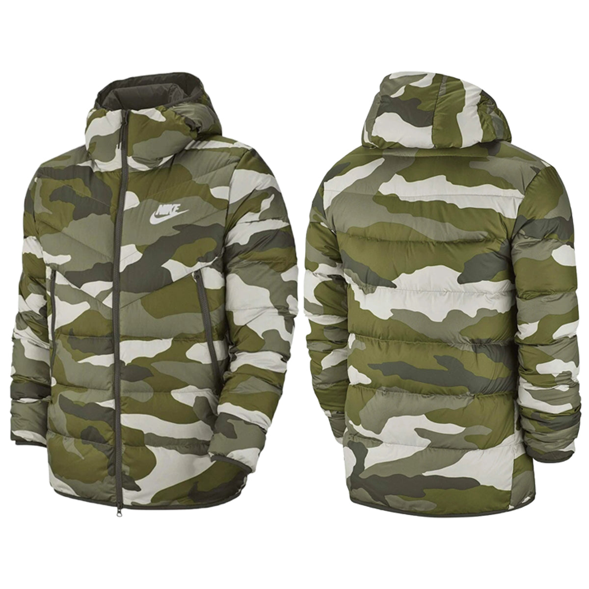 Nike Sportswear Down Fill Windrunner Printed Hooded Puffer Jacket Mens Style : Bv4763