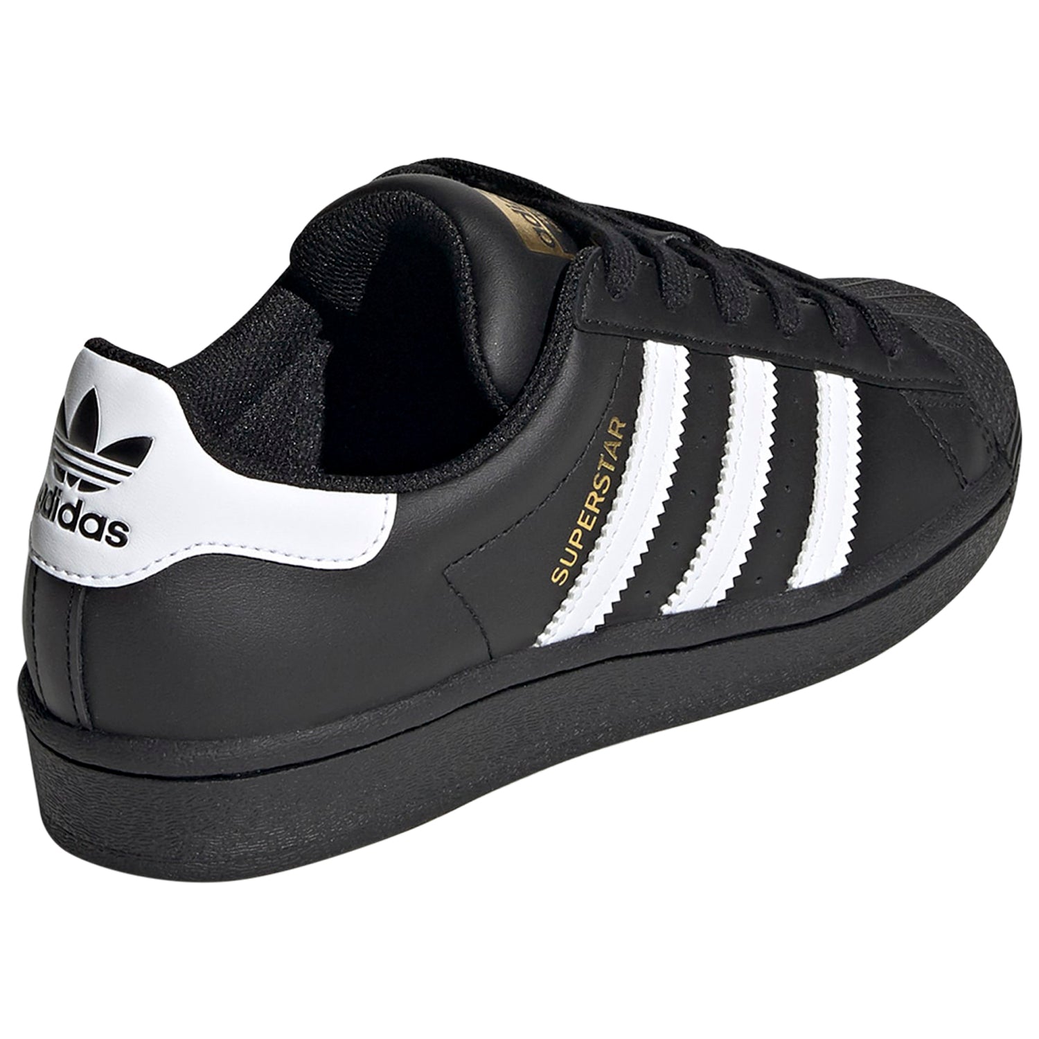 adidas Superstar Core Black Cloud White Gold (GS)