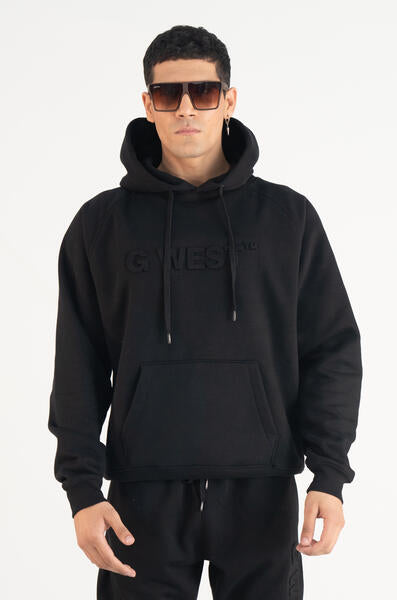 G-West Embossed Logo Hoodies Mens Style: GWLFHD6002