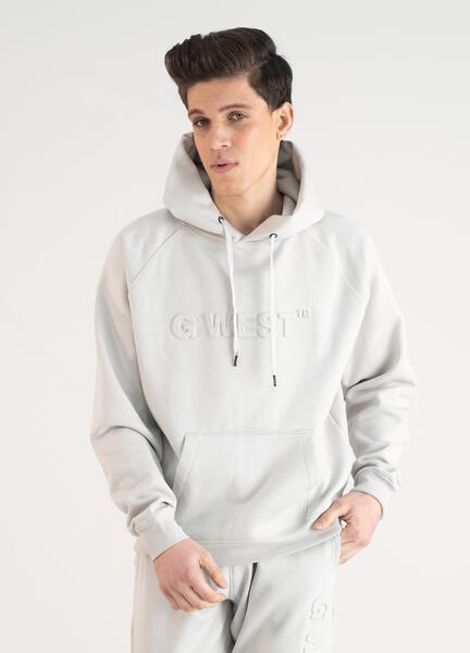 G West Embossed Logo Hoodies Mens Style : GWLFHD6002