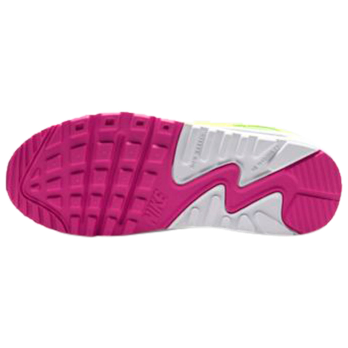Nike Air Max 90 Leather Volt Fire Pink (GS)