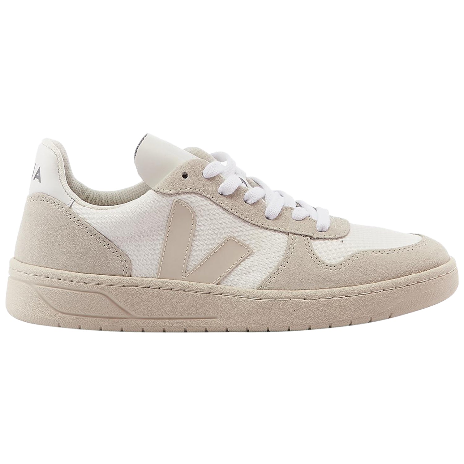 Veja V-10 B- Mesh White/natural/pierre Womens Style : Vx0102499a
