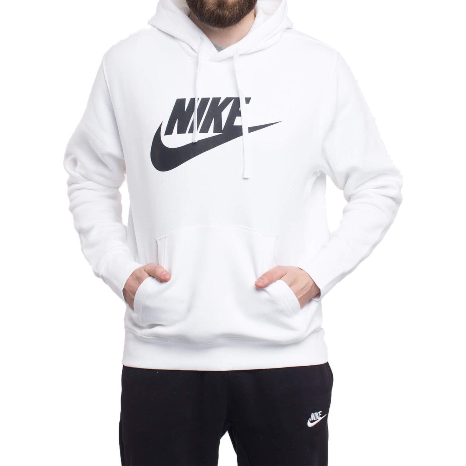 Nike Sportswear Club Fleece Graphic Pullover Hoodie Mens Style : Bv2973