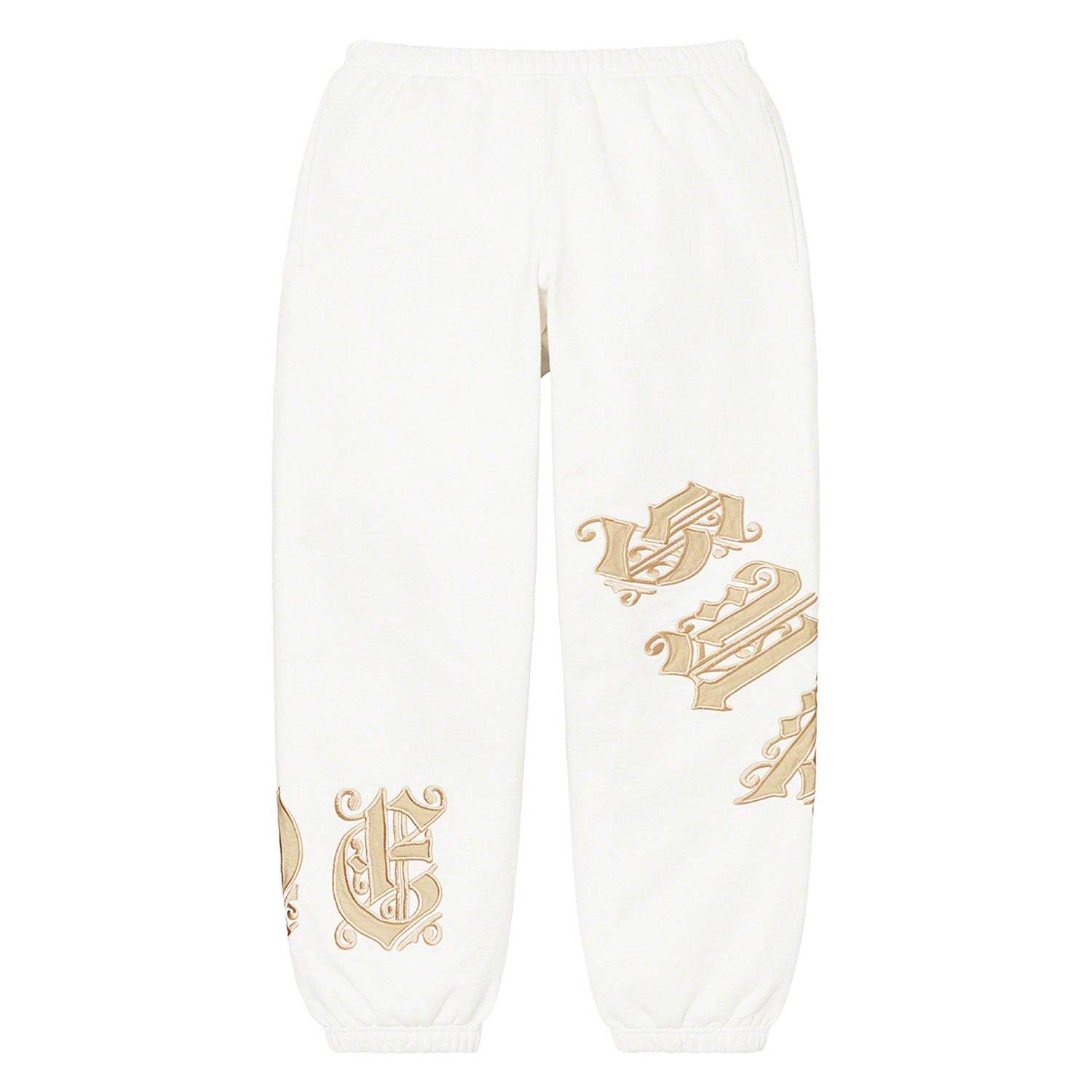 Supreme Old English Wrap Sweatpant White