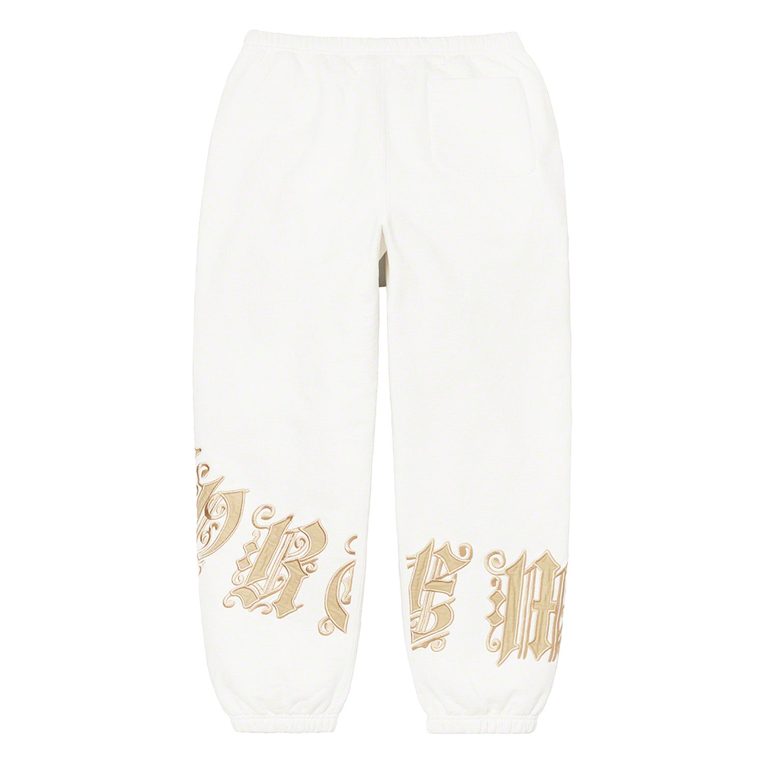 Supreme Old English Wrap Sweatpant White