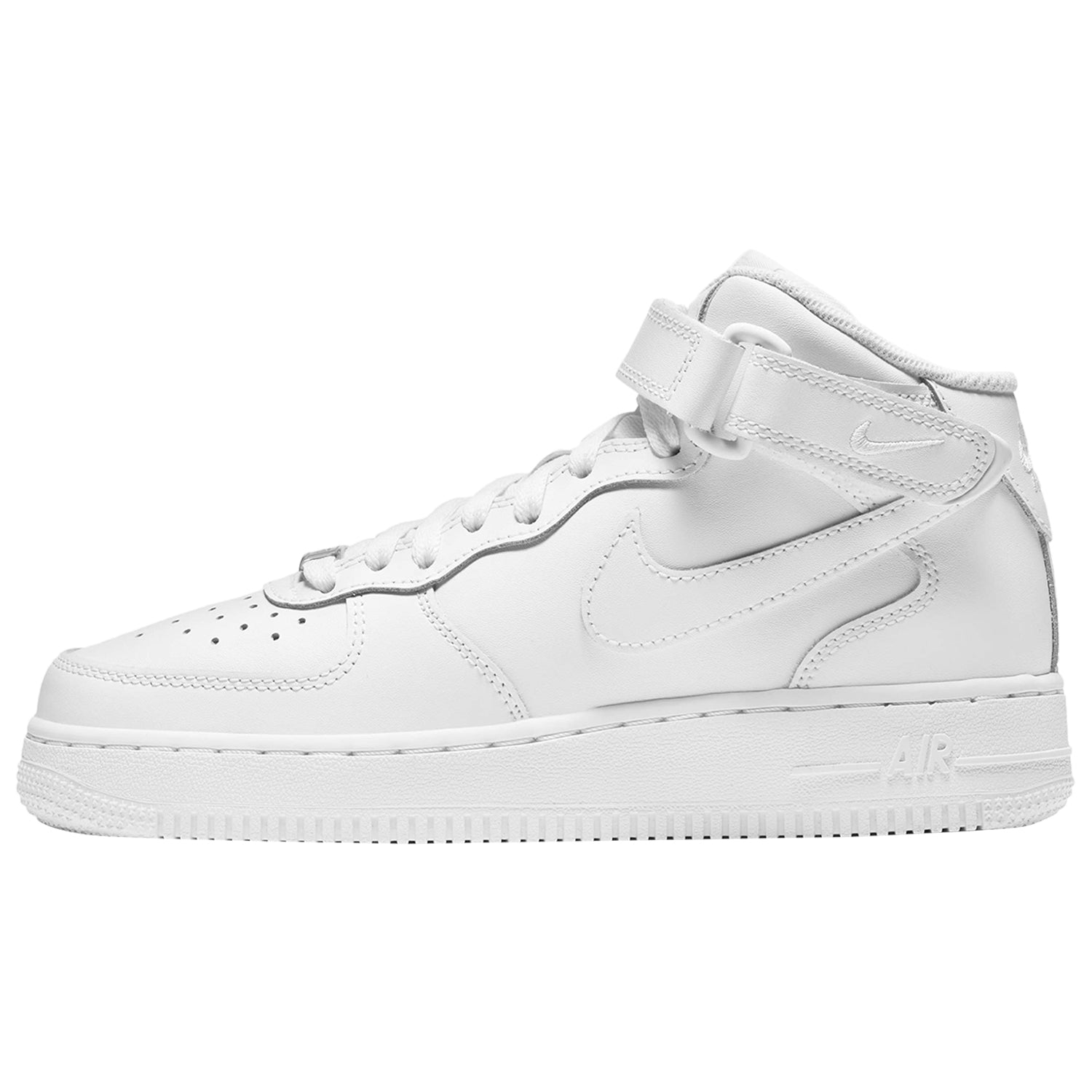 Nike Air Force 1 Mid LE Triple White (GS)