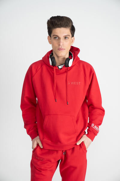 G West Small Logo Hoodies Mens Style : GWLFHD6001
