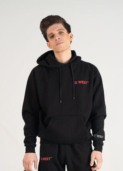 G West Small Logo Hoodies Mens Style : GWLFHD6001