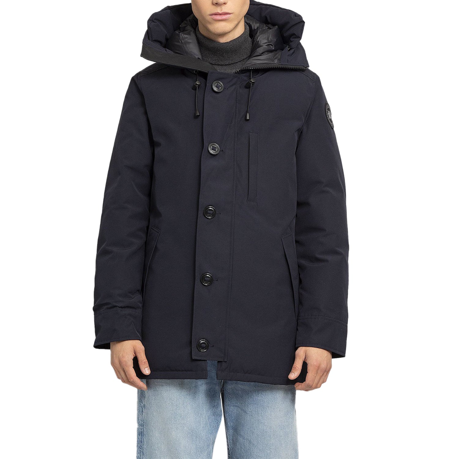 Canada Goose Chateau Parka-black Label-notched Brim Mens Style : 3426mbt