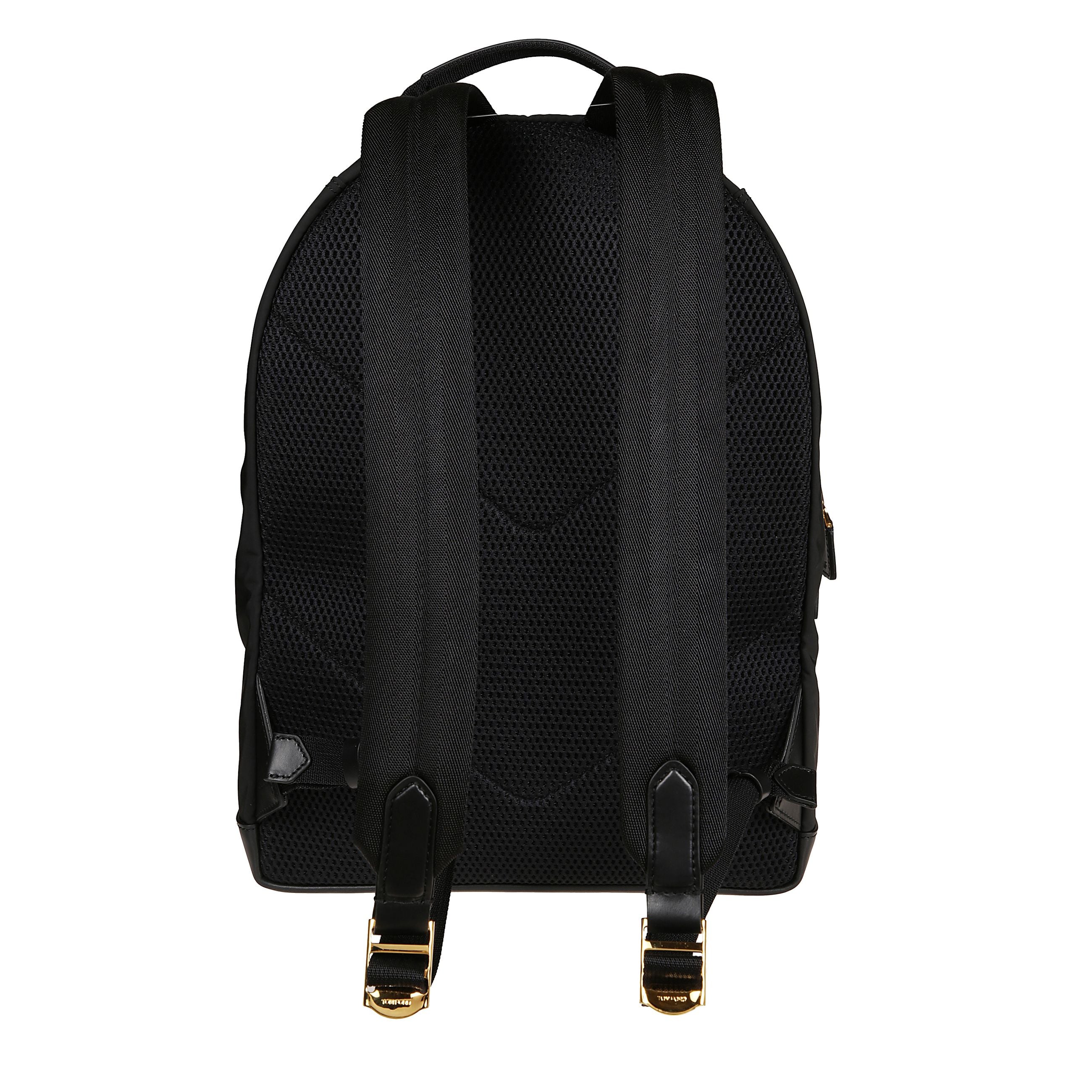 Zaino nero con chiusura zip a doppio cursore e due tracolle regolabili imbottite