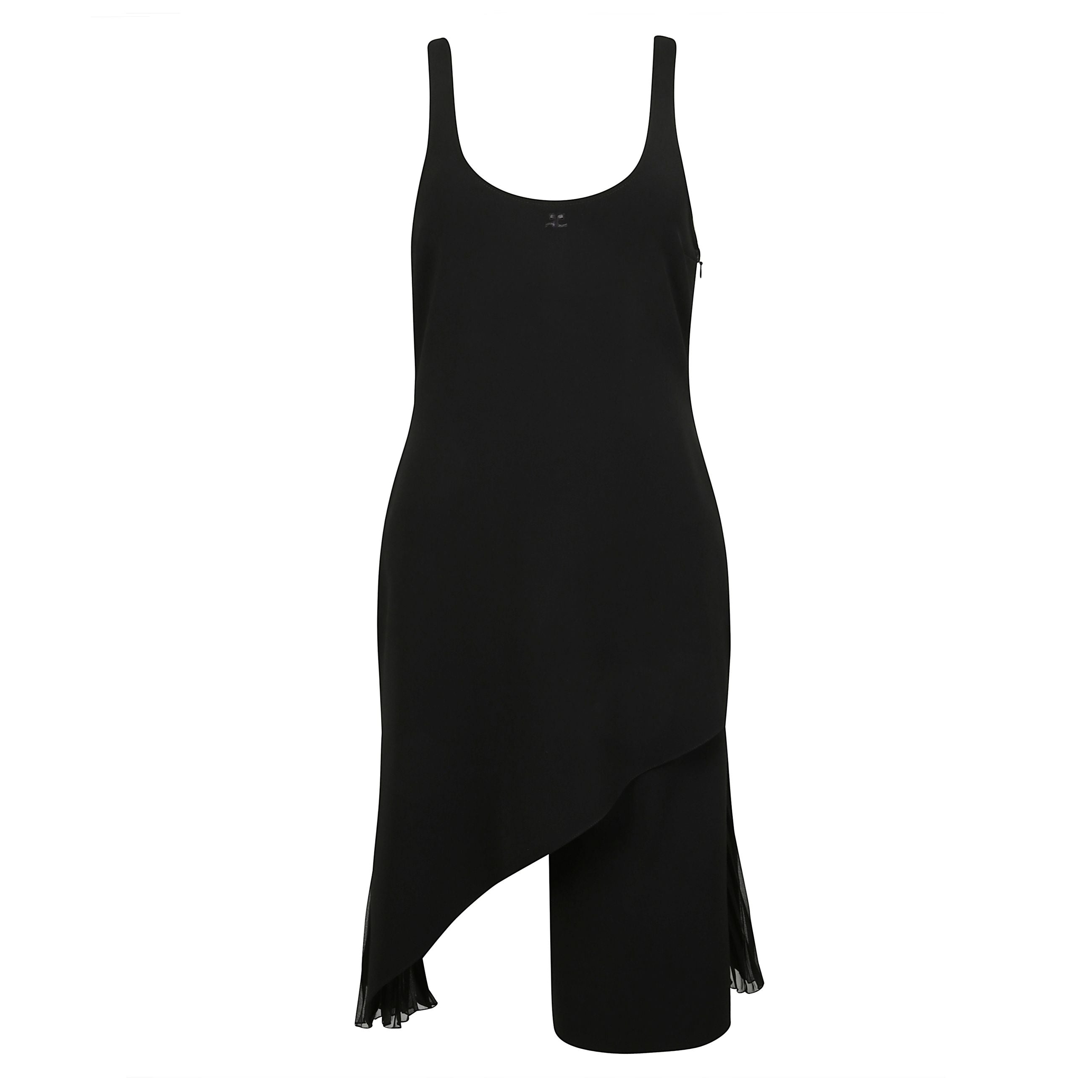 Abito a-line infinity pleats in crepe, con shorts integrato.