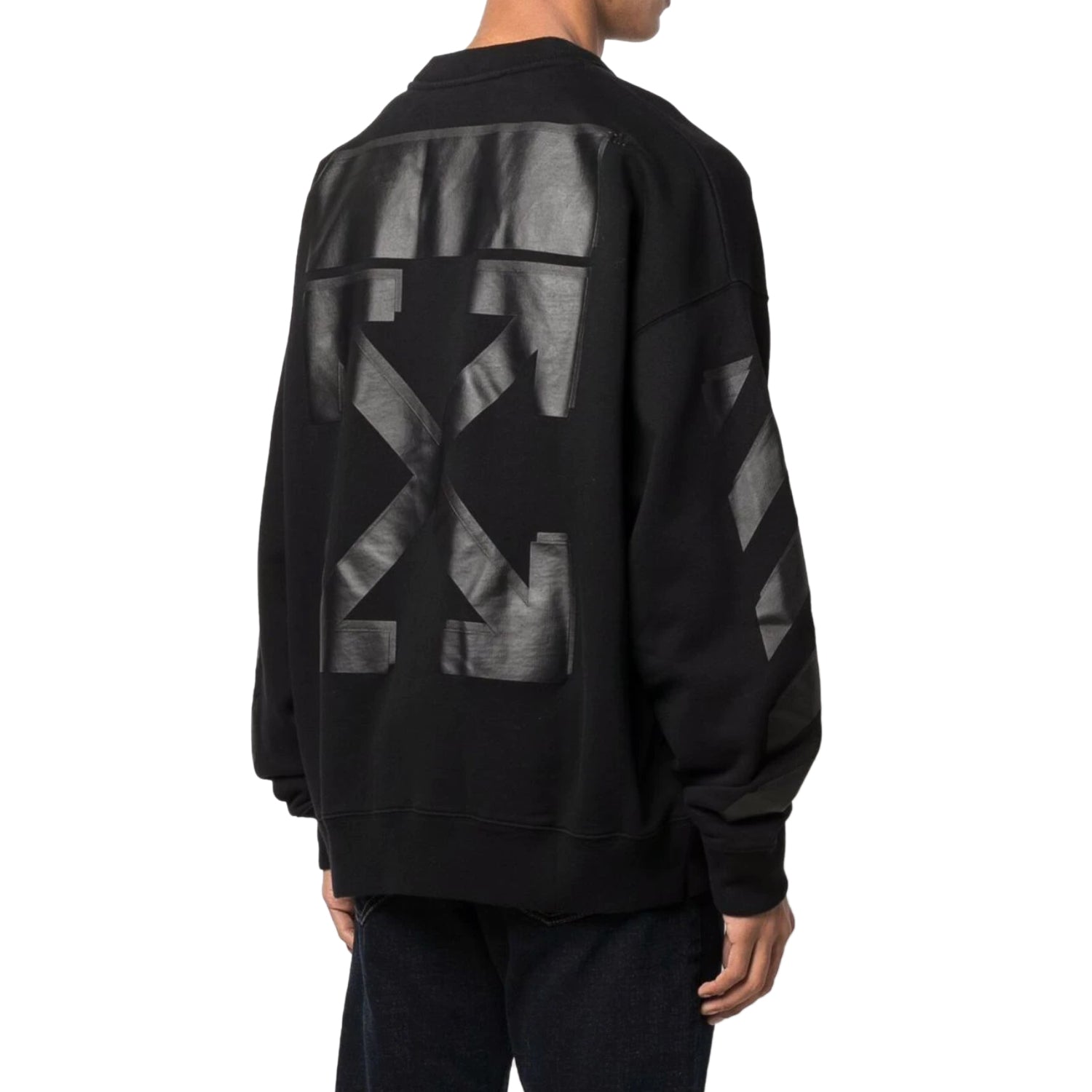 Off-white Rubber Arrow Skate Crewneck Mens Style : Omba054f21fle0071010