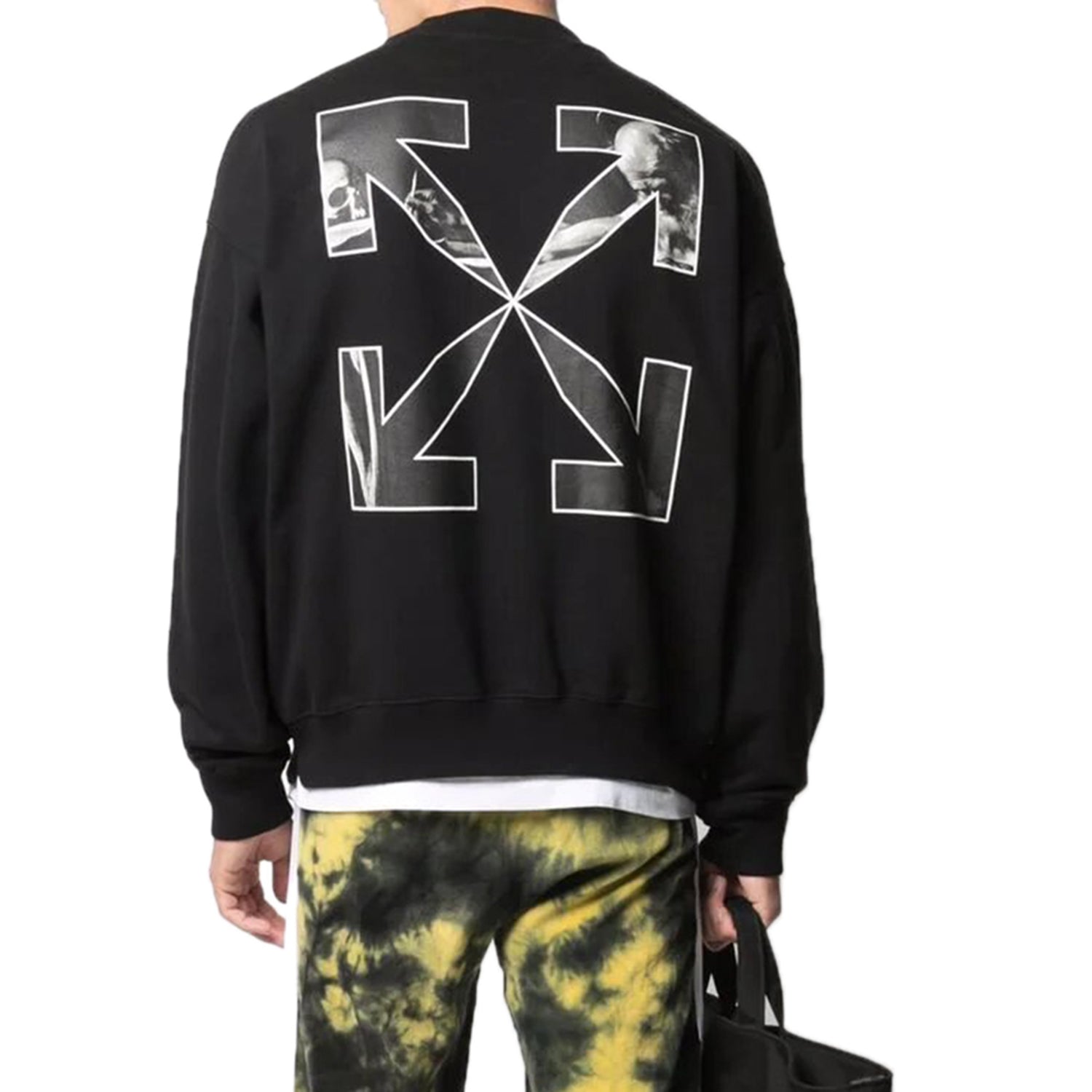 Off-white Carav Arrow Skate Crewnack Mens Style : Omba054f21fle0111001