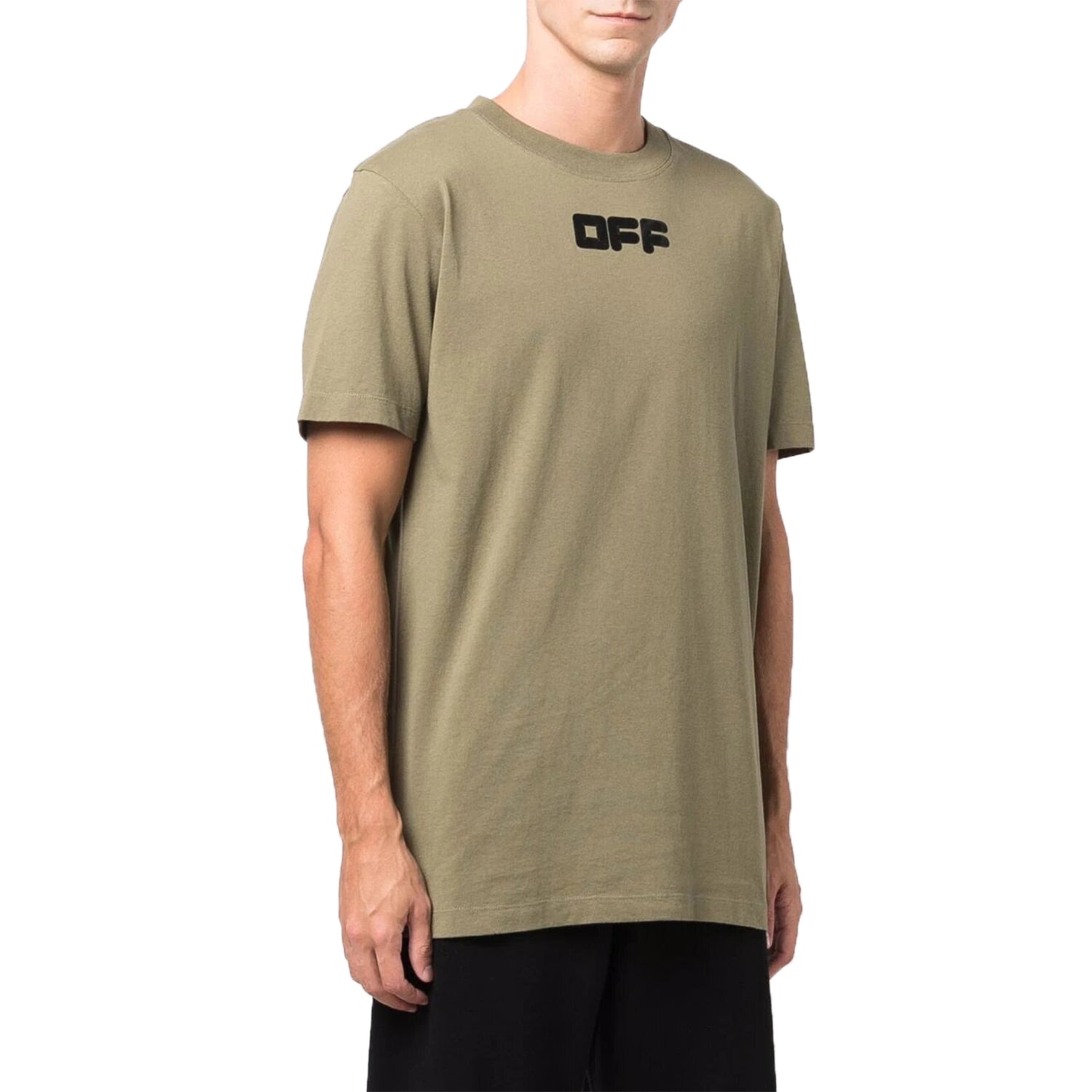 Off-white Arrows Font S/s Slim Tee Mens Style : Omaa027f21jer0035510