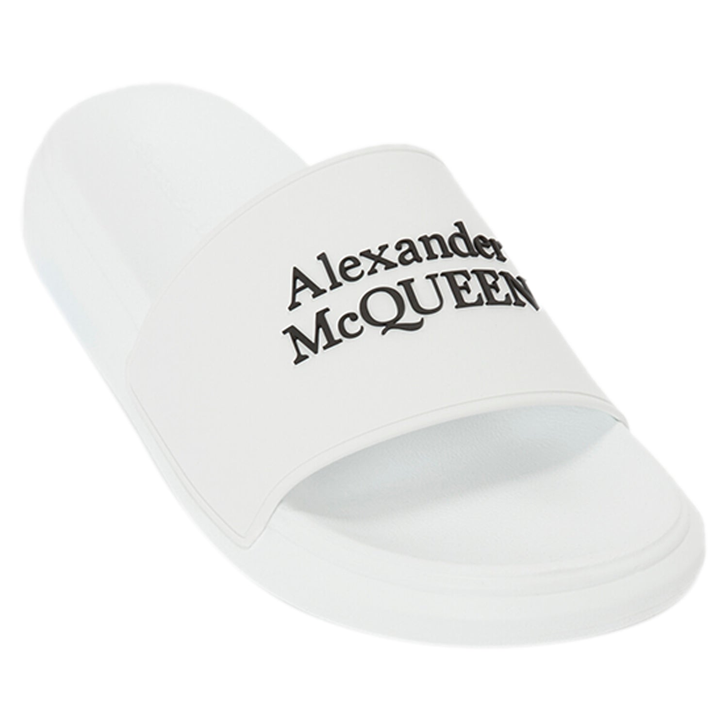 Alexander McQueen Pool Slide White Black