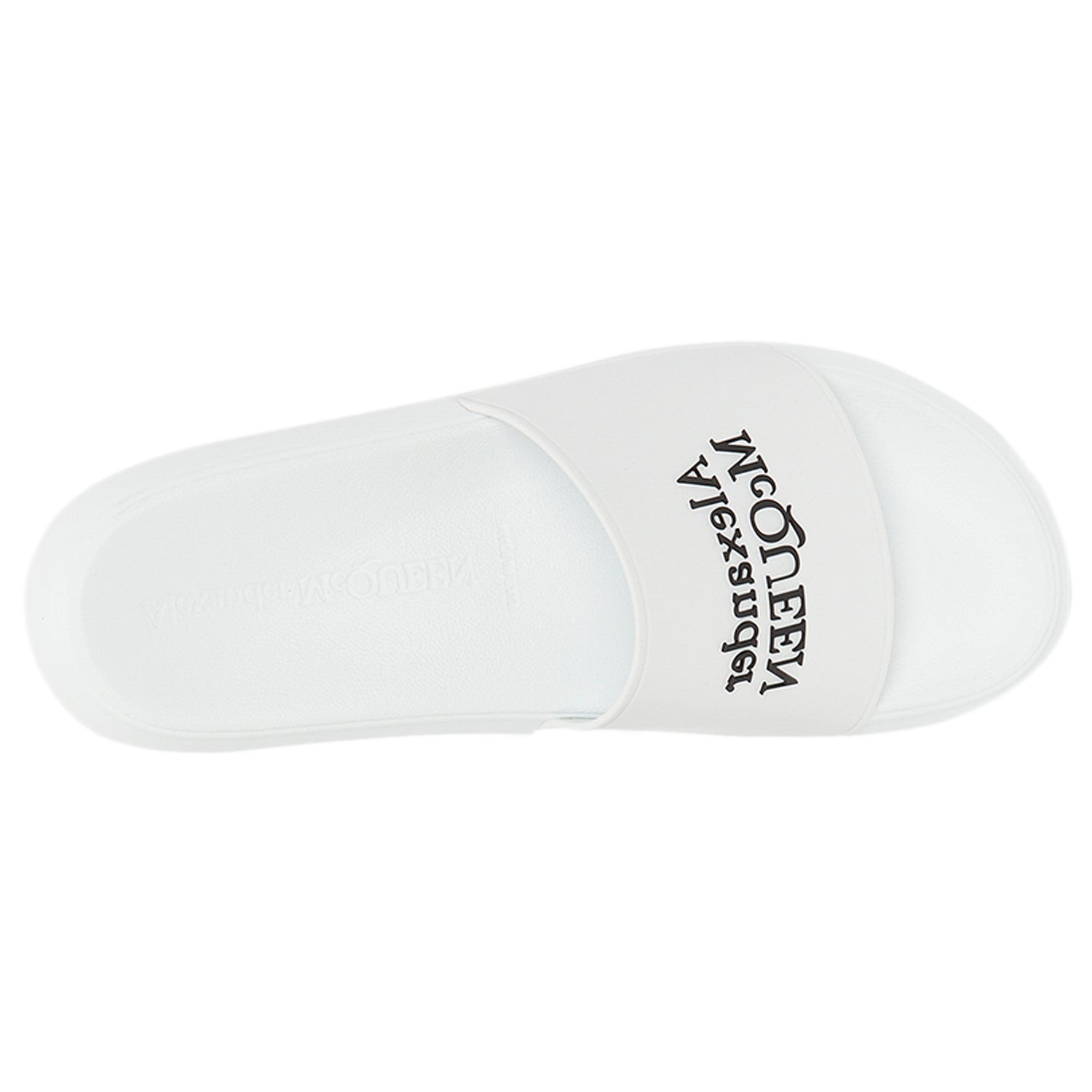 Alexander McQueen Pool Slide White Black