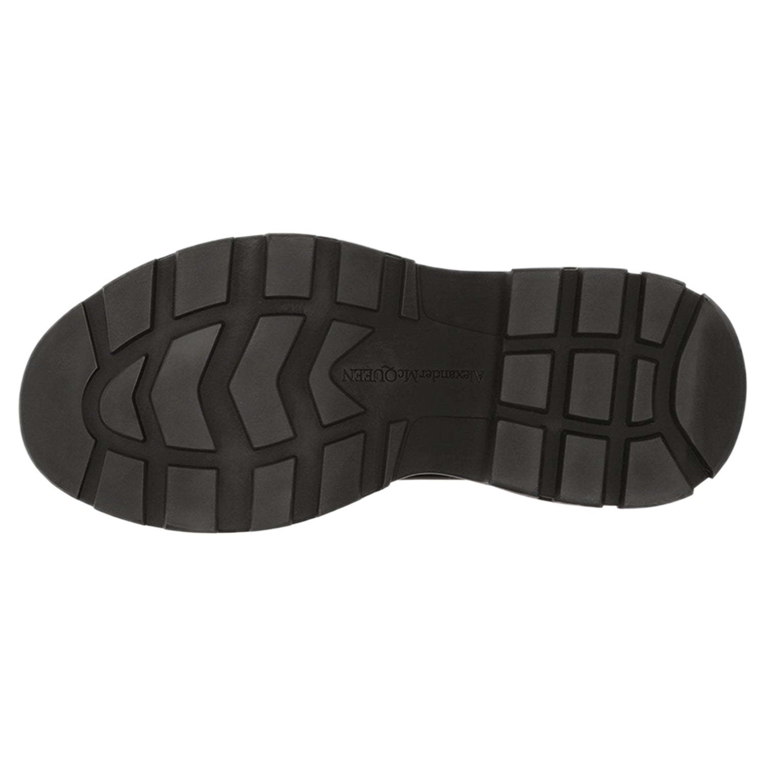 Alexander McQueen Tread Slick Boot Leather Graffiti Black White