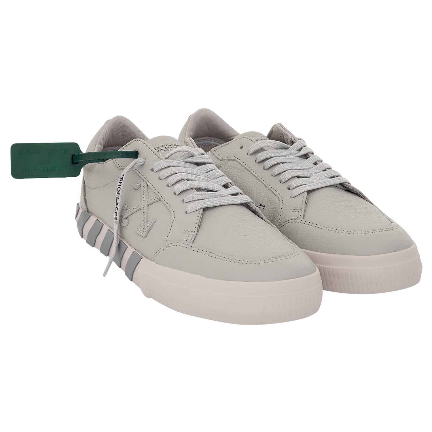 OFF-WHITE Low Vulcanized Calf Leather Medium Grey