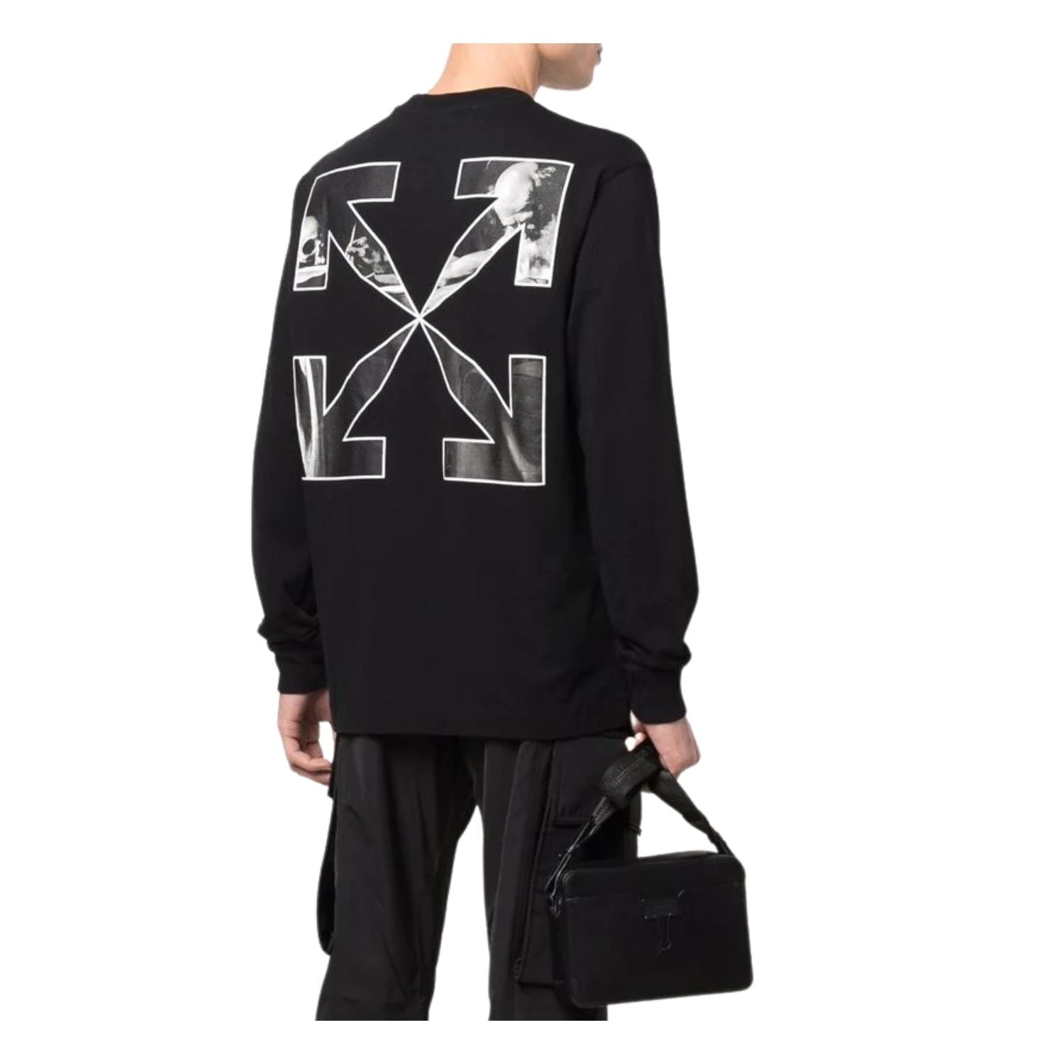 OFF-WHITE Caravaggio Arrow Skate L/S Tee Black
