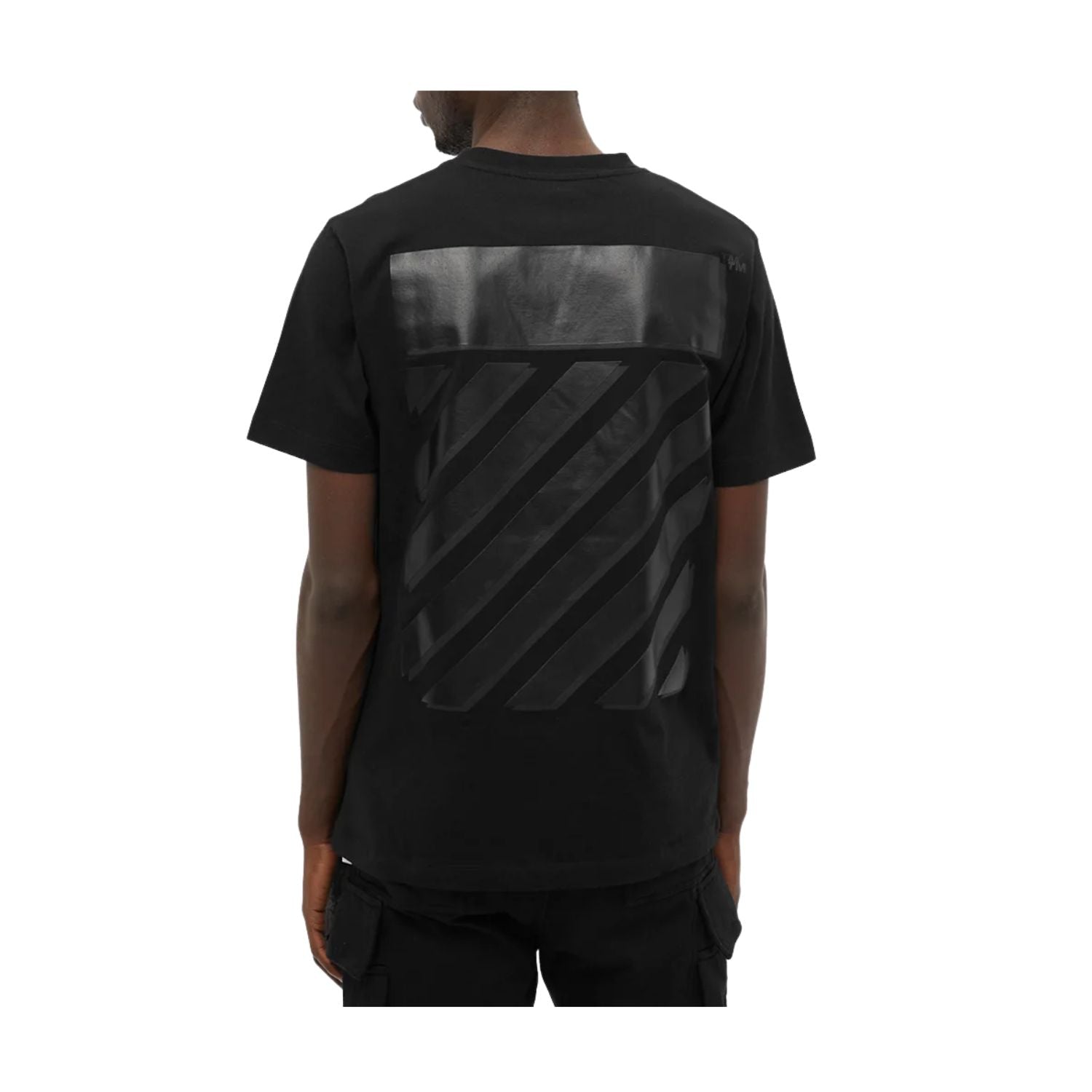 OFF-WHITE Diagonal Tab Slim T-Shirt Black