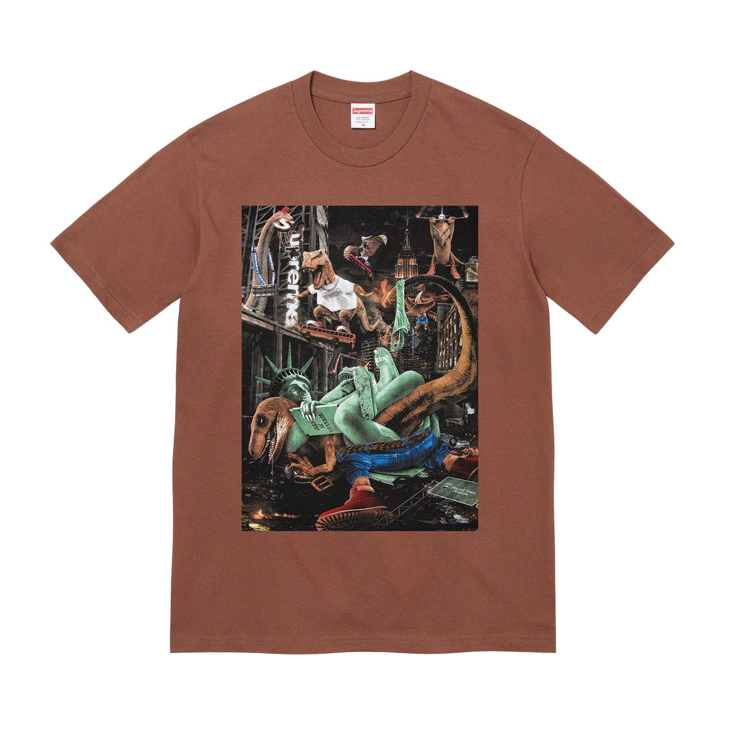 Supreme T-Rex Tee Brown