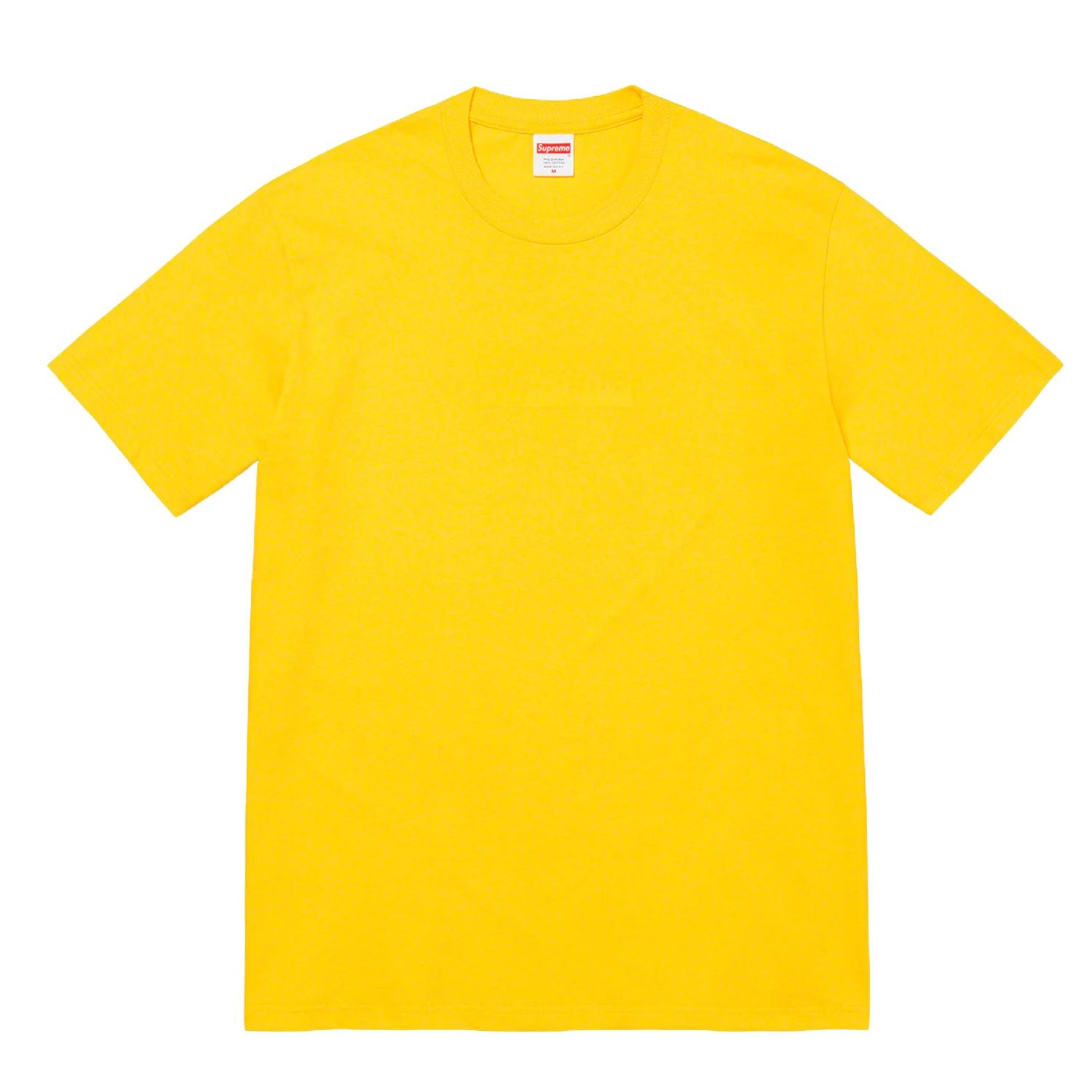 Supreme Tonal Box Logo Tee Yellow