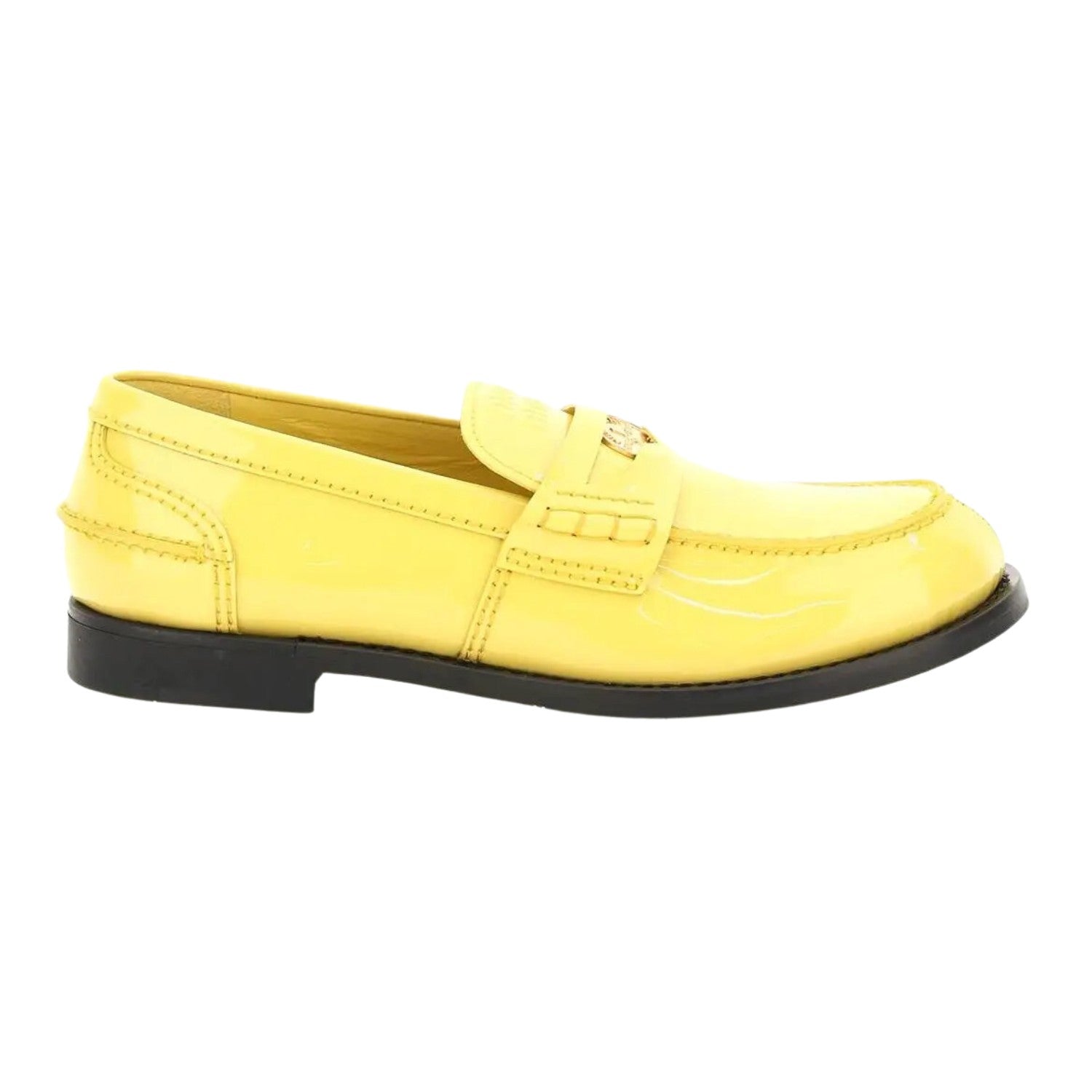 Miu Miu Patent Leather Penny Loafers Womens Style : 5d773d_xwh