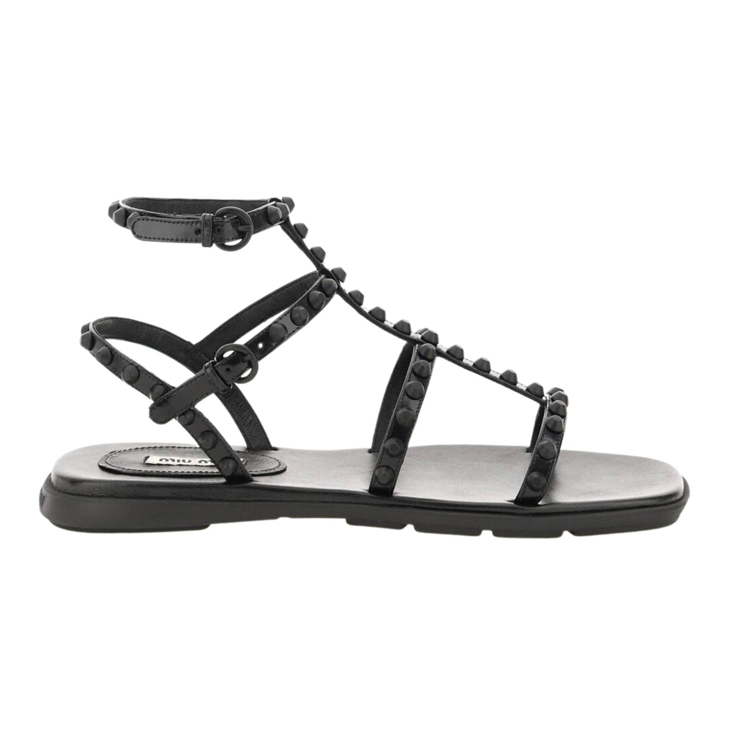 Miu Miu Leather Gladiator Sandals Womens Style : 5x735d_ulw