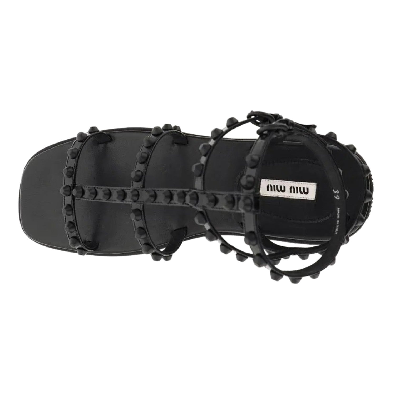 Miu Miu Leather Gladiator Sandals Womens Style : 5x735d_ulw