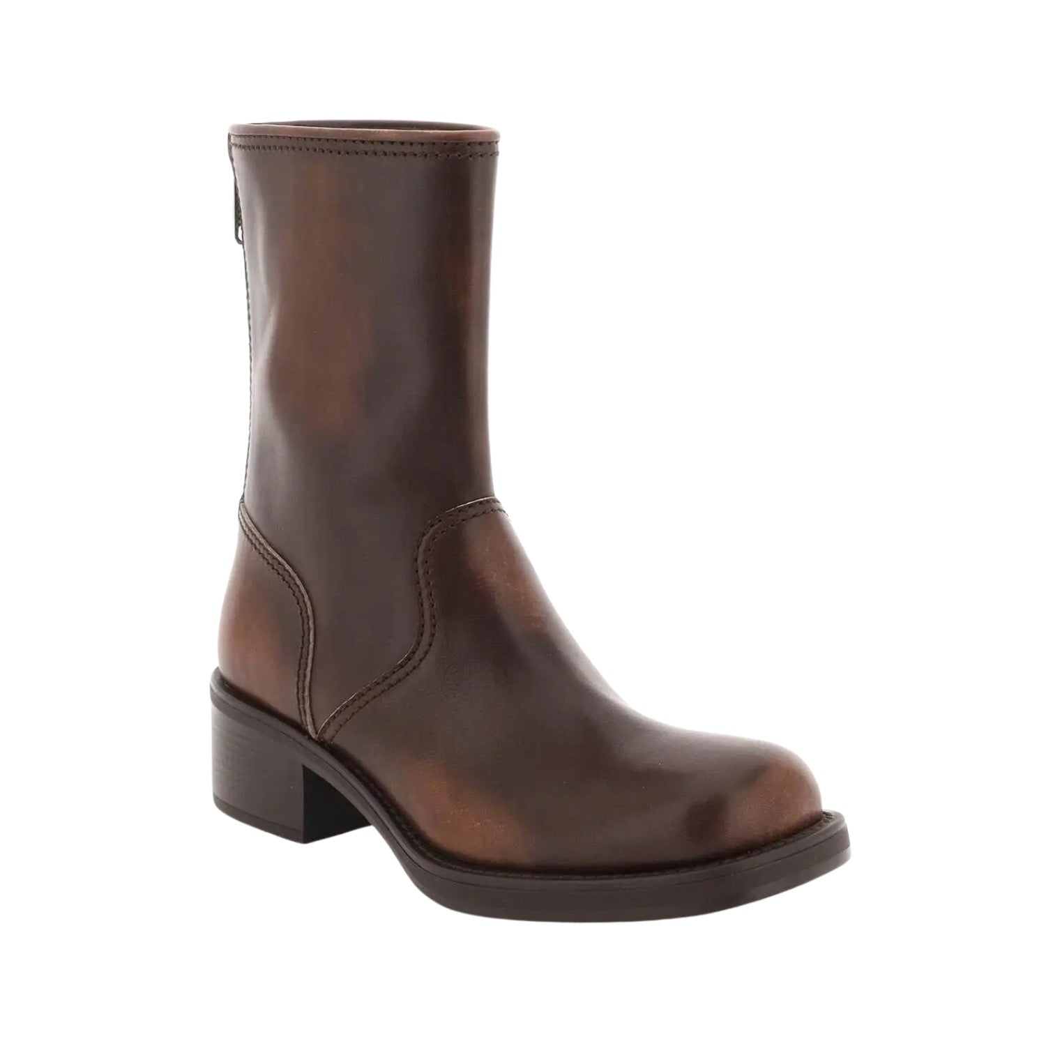 Miu Miu Vintage Efect Leather Ankle Boots Womens Style : 5u795d_3f33