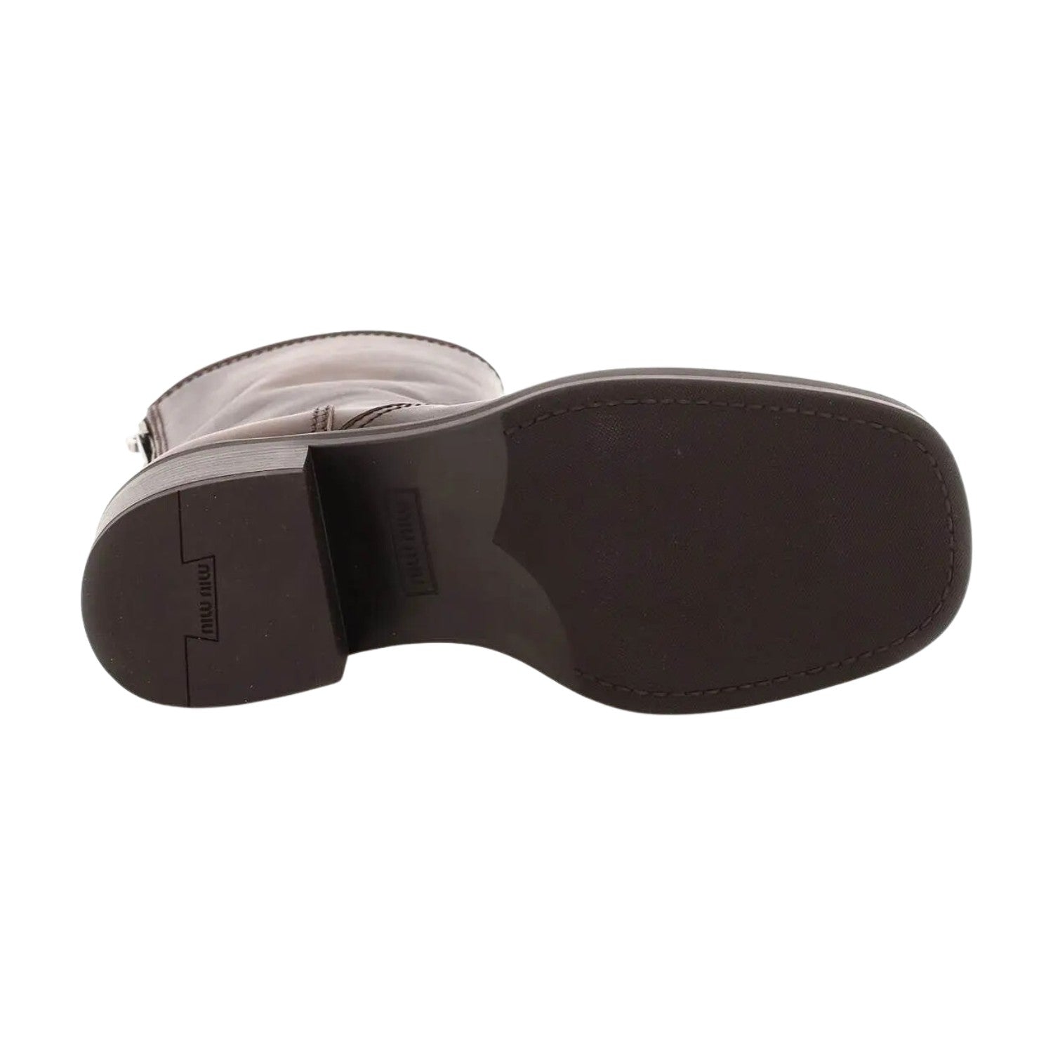 Miu Miu Vintage Efect Leather Ankle Boots Womens Style : 5u795d_3f33