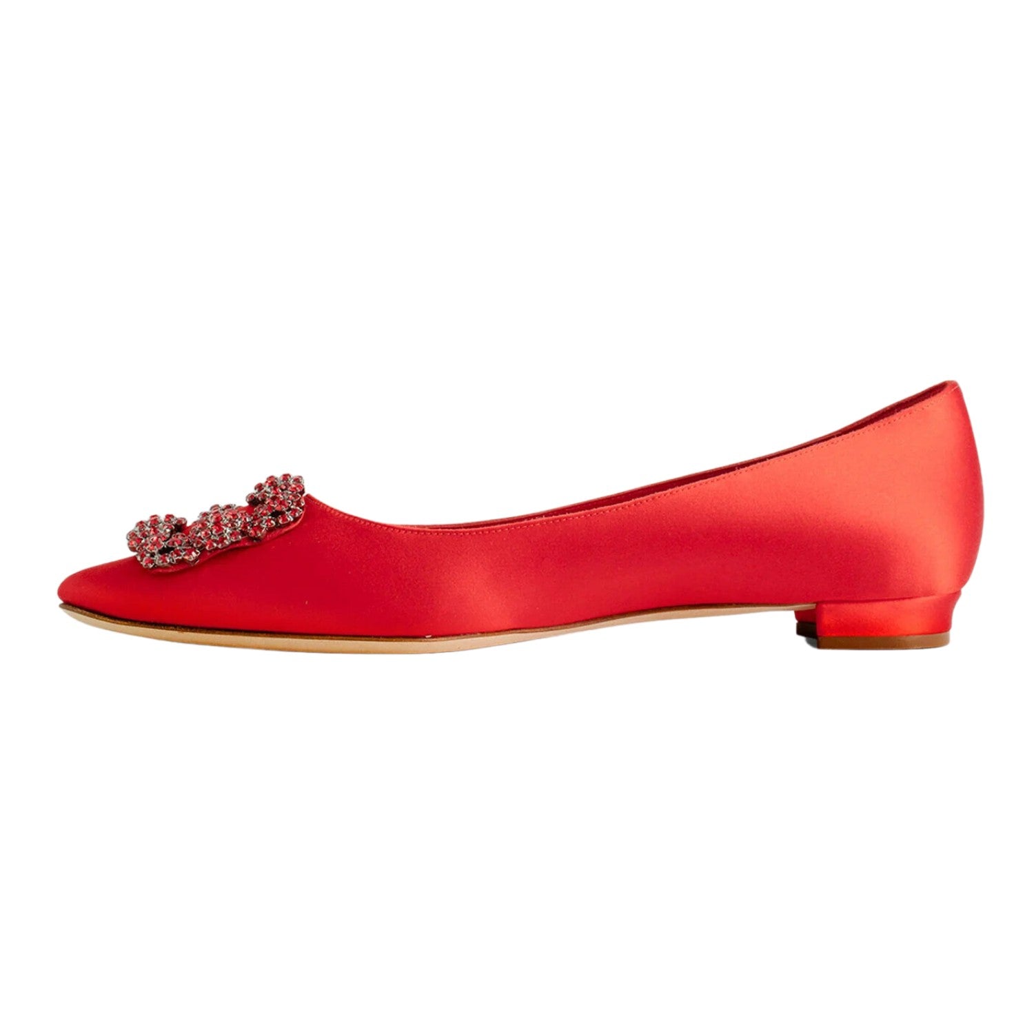 Manolo Blahnik Hangisiflat_red Womens Style : 4221474
