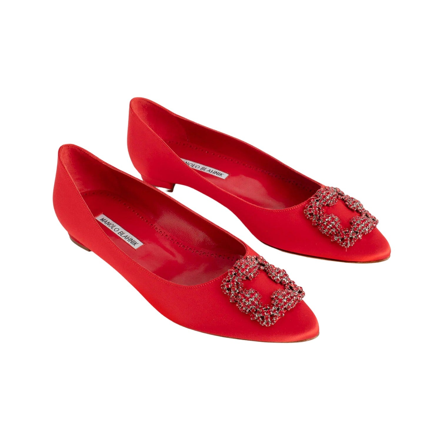 Manolo Blahnik Hangisiflat_red Womens Style : 4221474