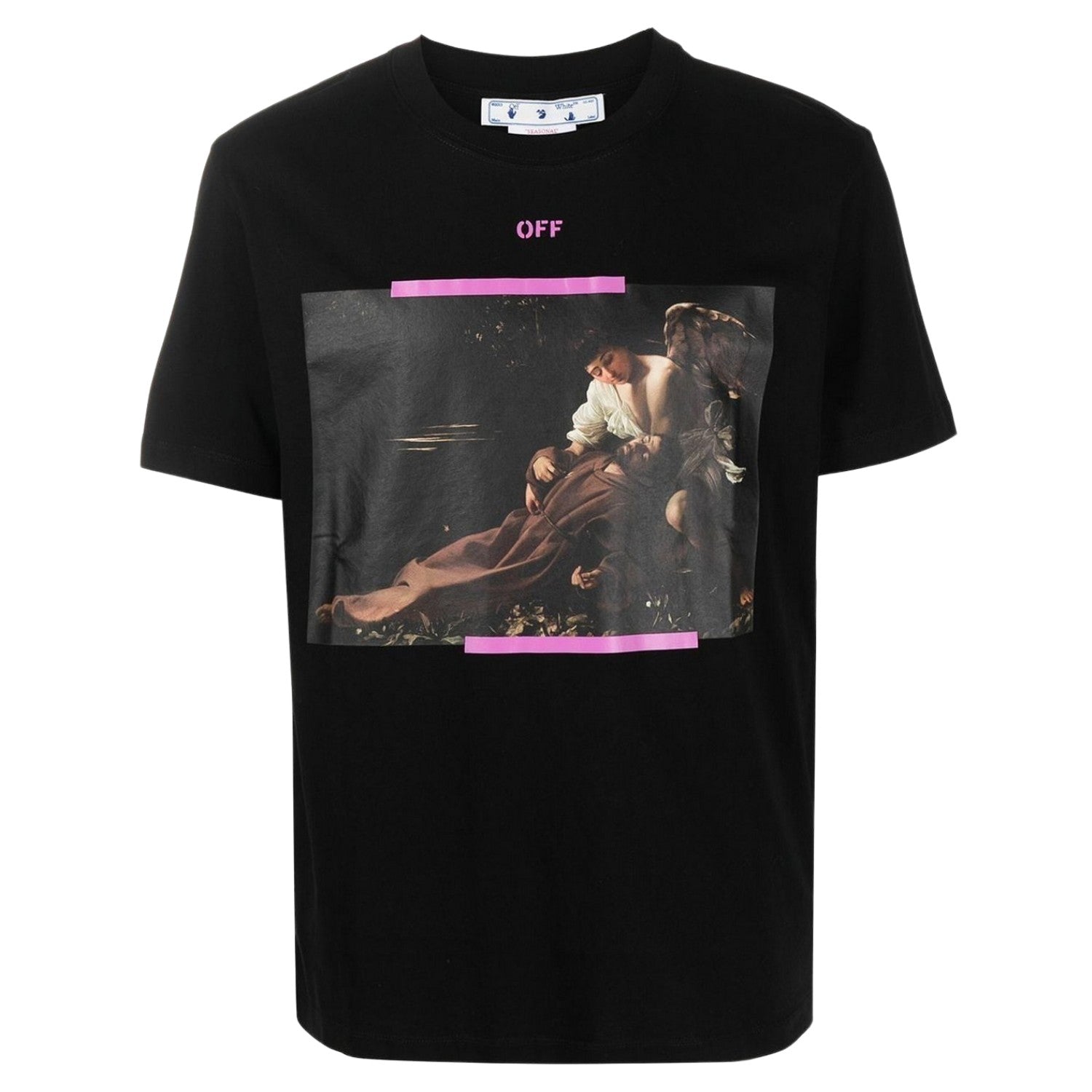OFF-WHITE Arrow Caravaggio St Fran Slim Tee Black/Multi